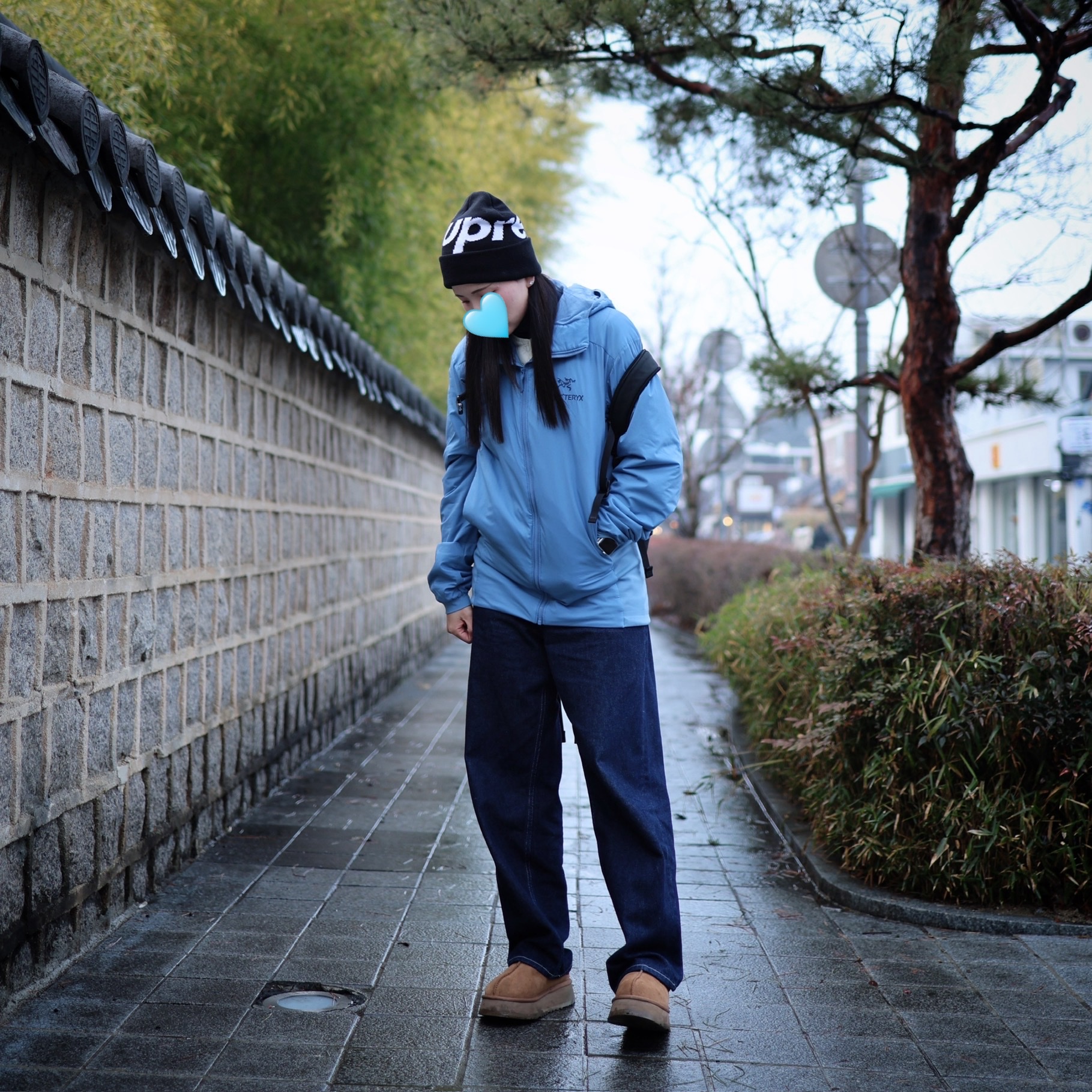 Arc'teryx Atom Hoody Stone Wash 착용 스타일