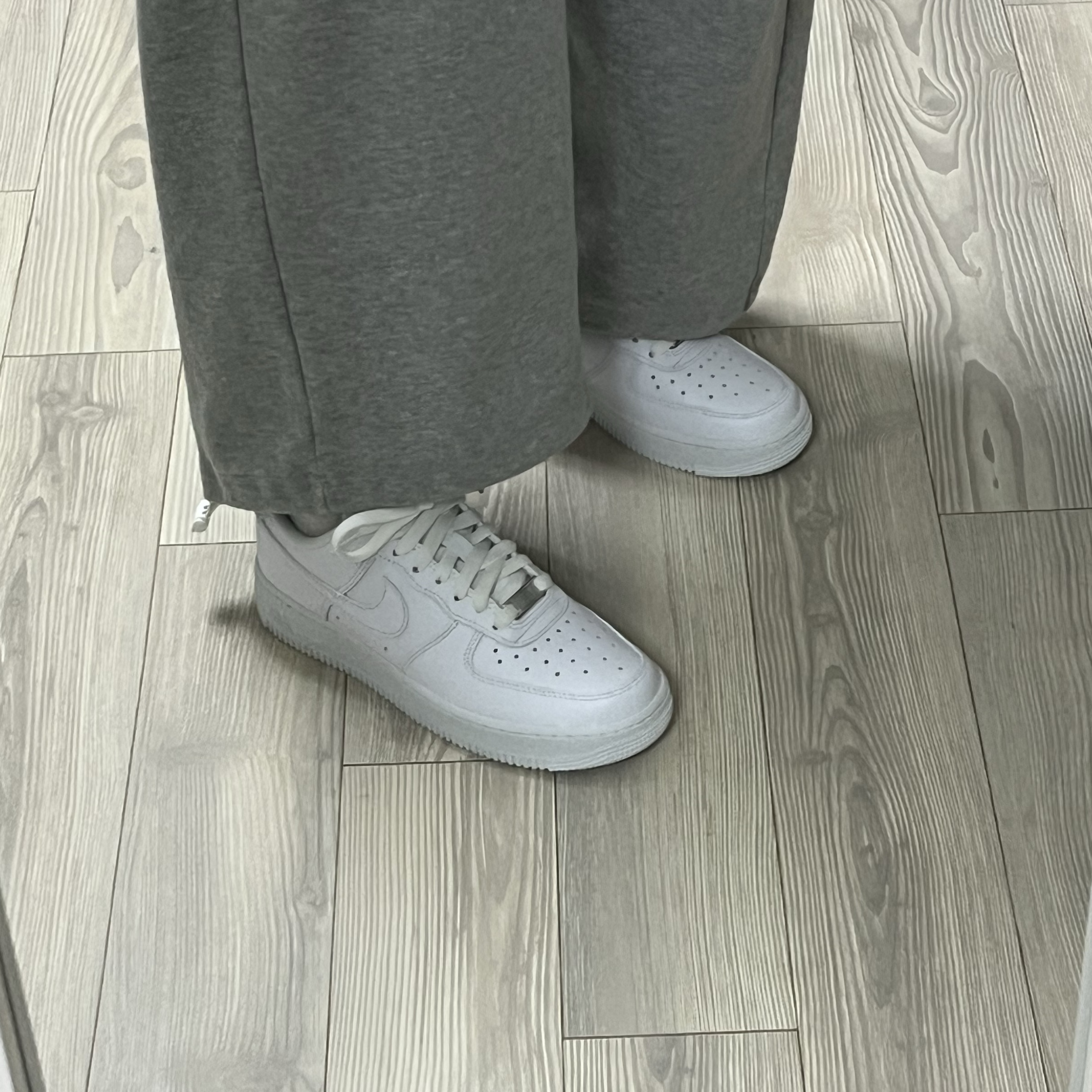 (W) Nike Air Force 1 '07 Low White 착용 스타일