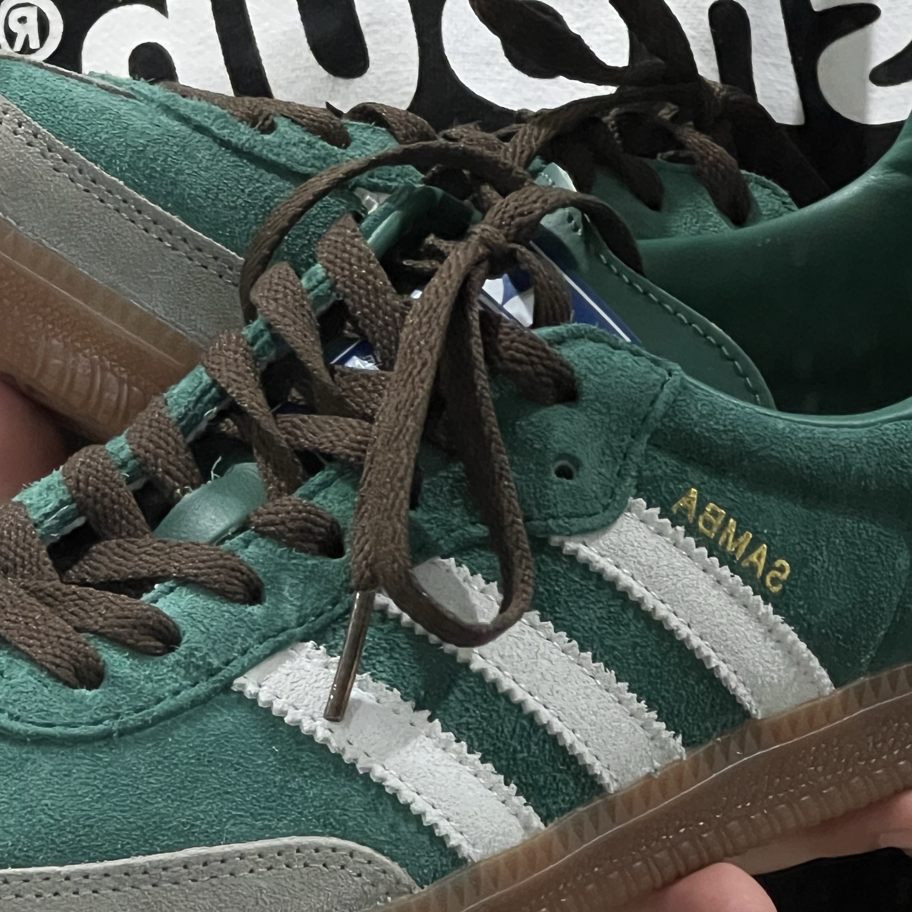 Adidas Samba OG Collegiate Green Gum 착용 스타일