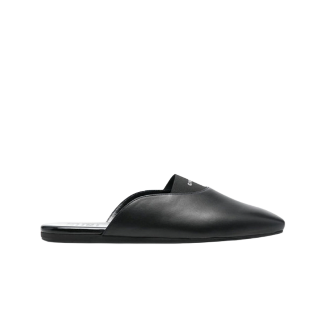 (W) 지방시 로고 레더 플랫 뮬 블랙((W) Givenchy Logo Leather Flat Mule Black) - 1