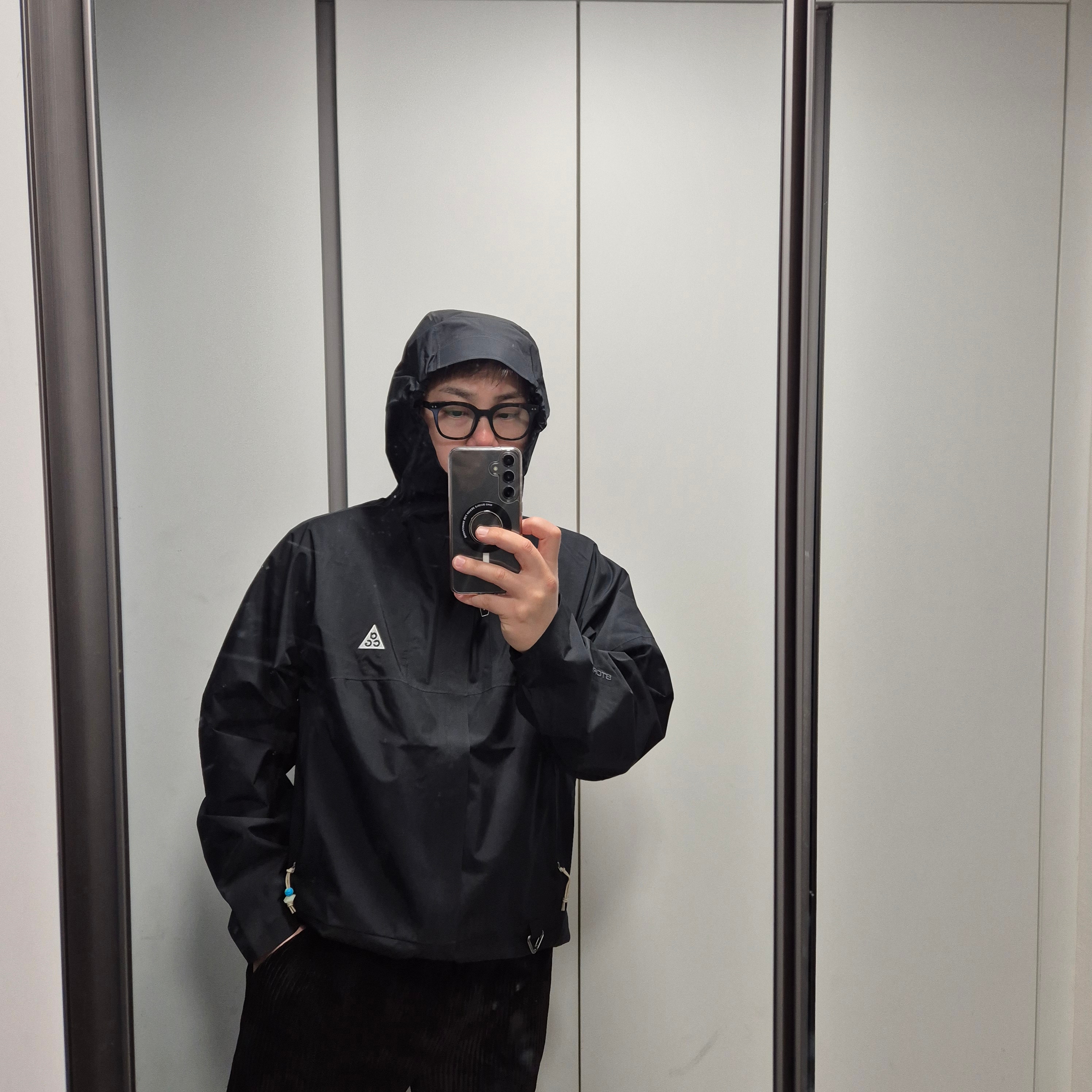 Nike ACG Storm-Fit ADV Cascade Rains Full Zip Jacket Black - Asia 착용 스타일 - 3