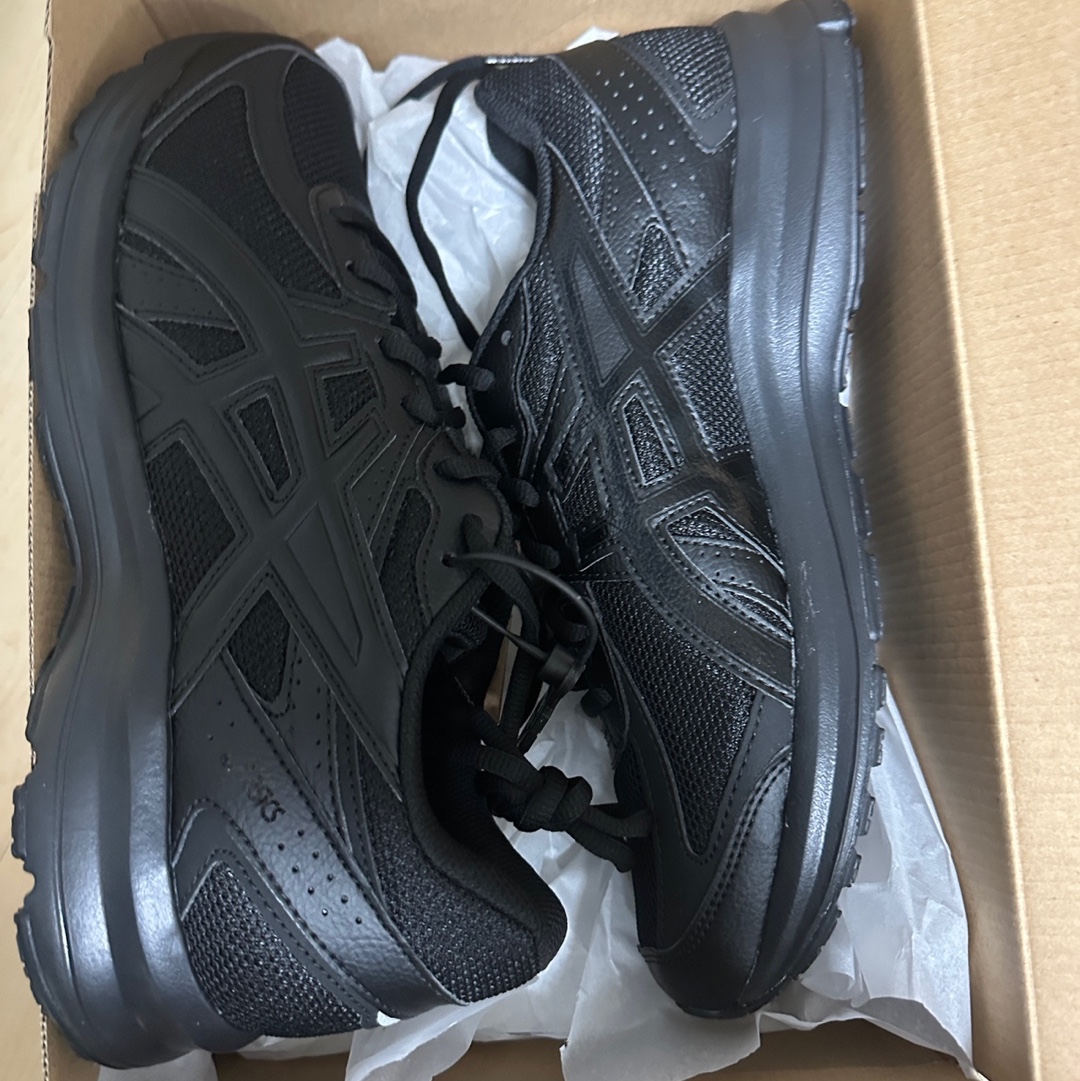 Asics Jog 100 S Black - 2E Wide 착용 스타일