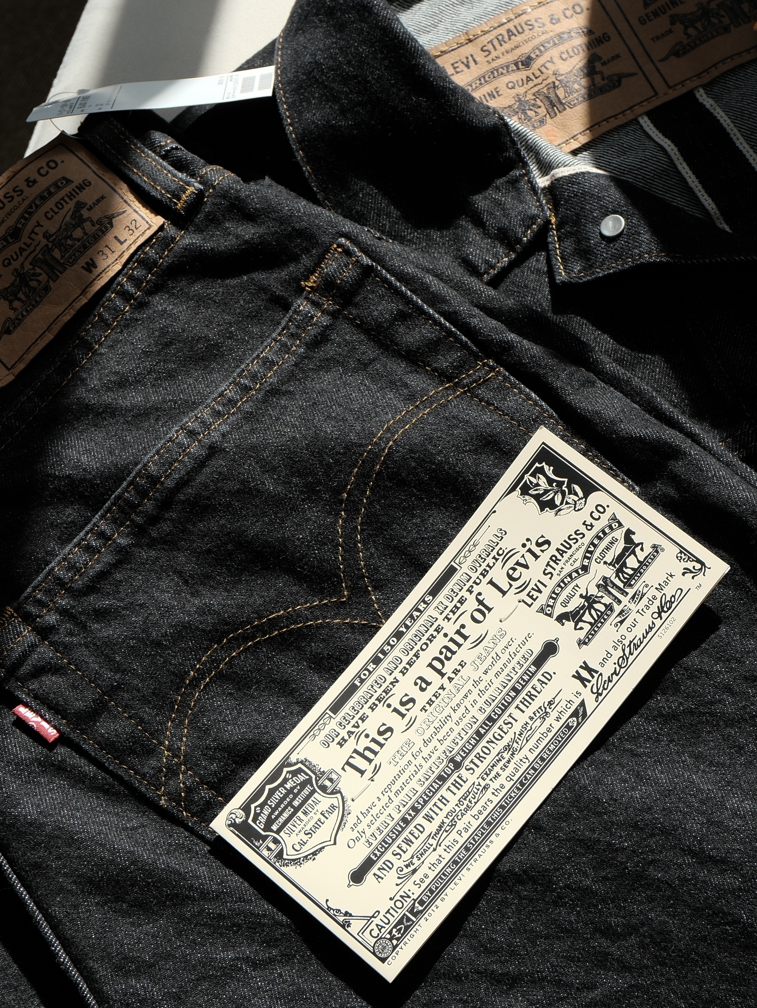 Levi's x Beams Denim Jacket Black Rinse, Levi's x Beams Denim Pants Black Rinse 착용 스타일 - 6