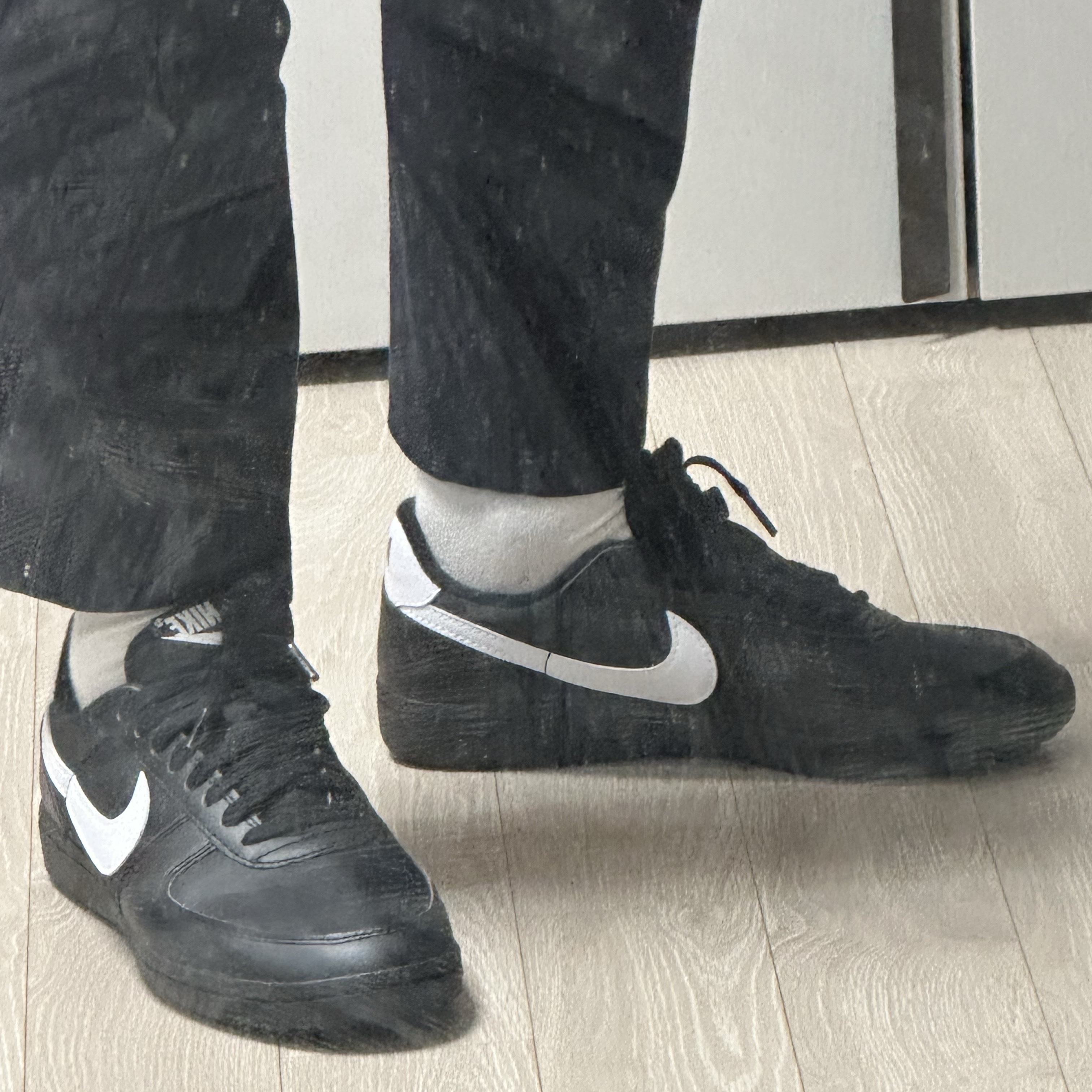 Nike Field General 82 SP Black and White 착용 스타일