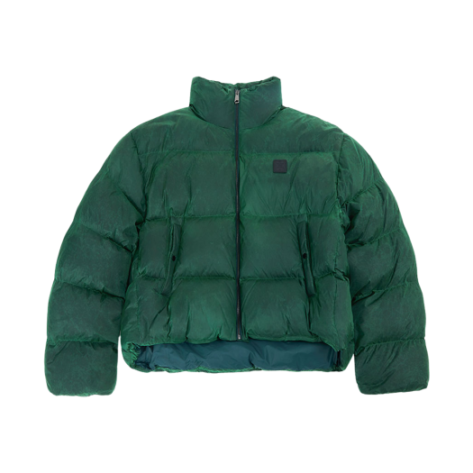 Ader Error Decal Logo Puffer Jacket Green