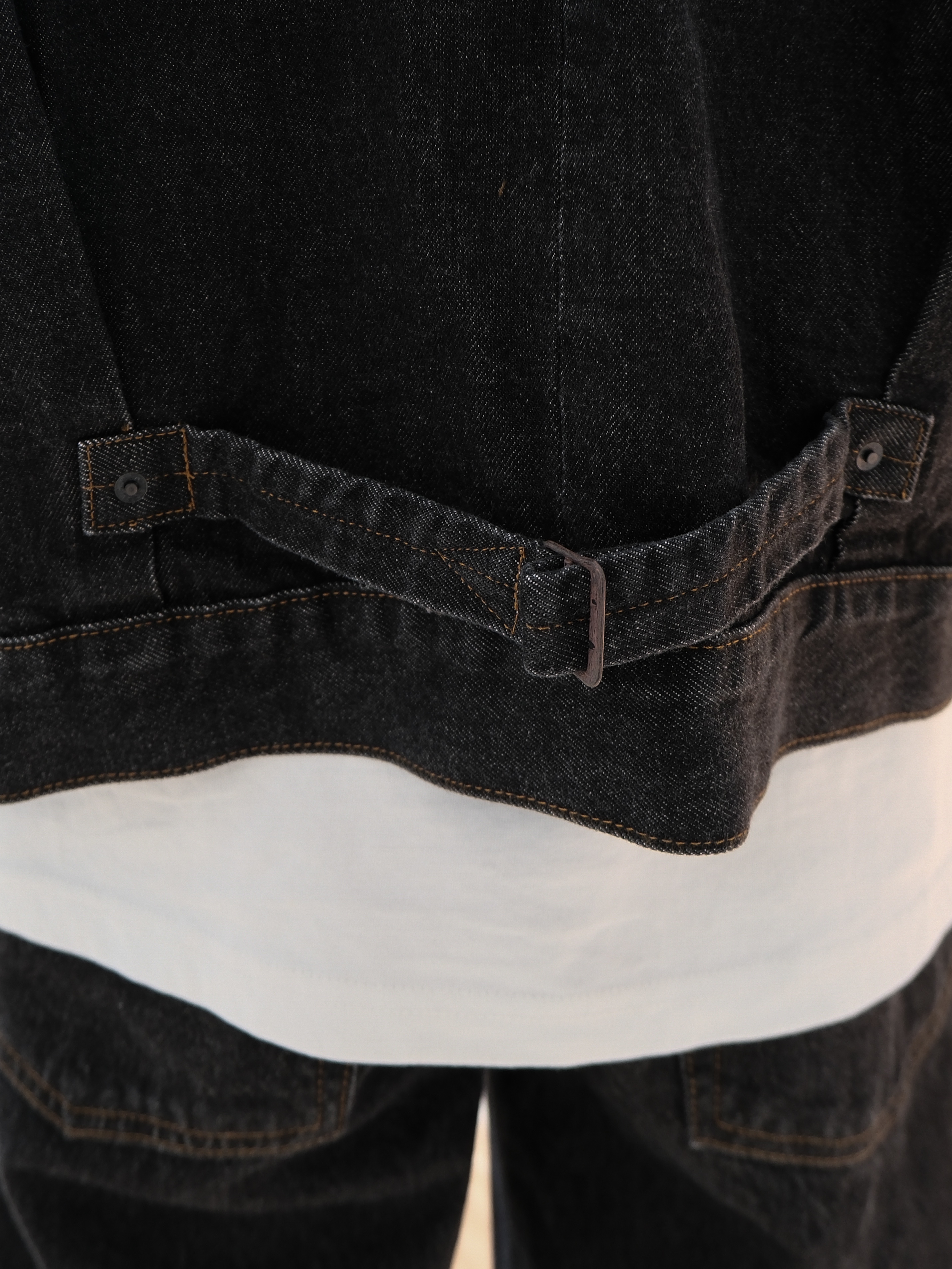 Levi's x Beams Denim Jacket Black Rinse, Levi's x Beams Denim Pants Black Rinse 착용 스타일 - 4