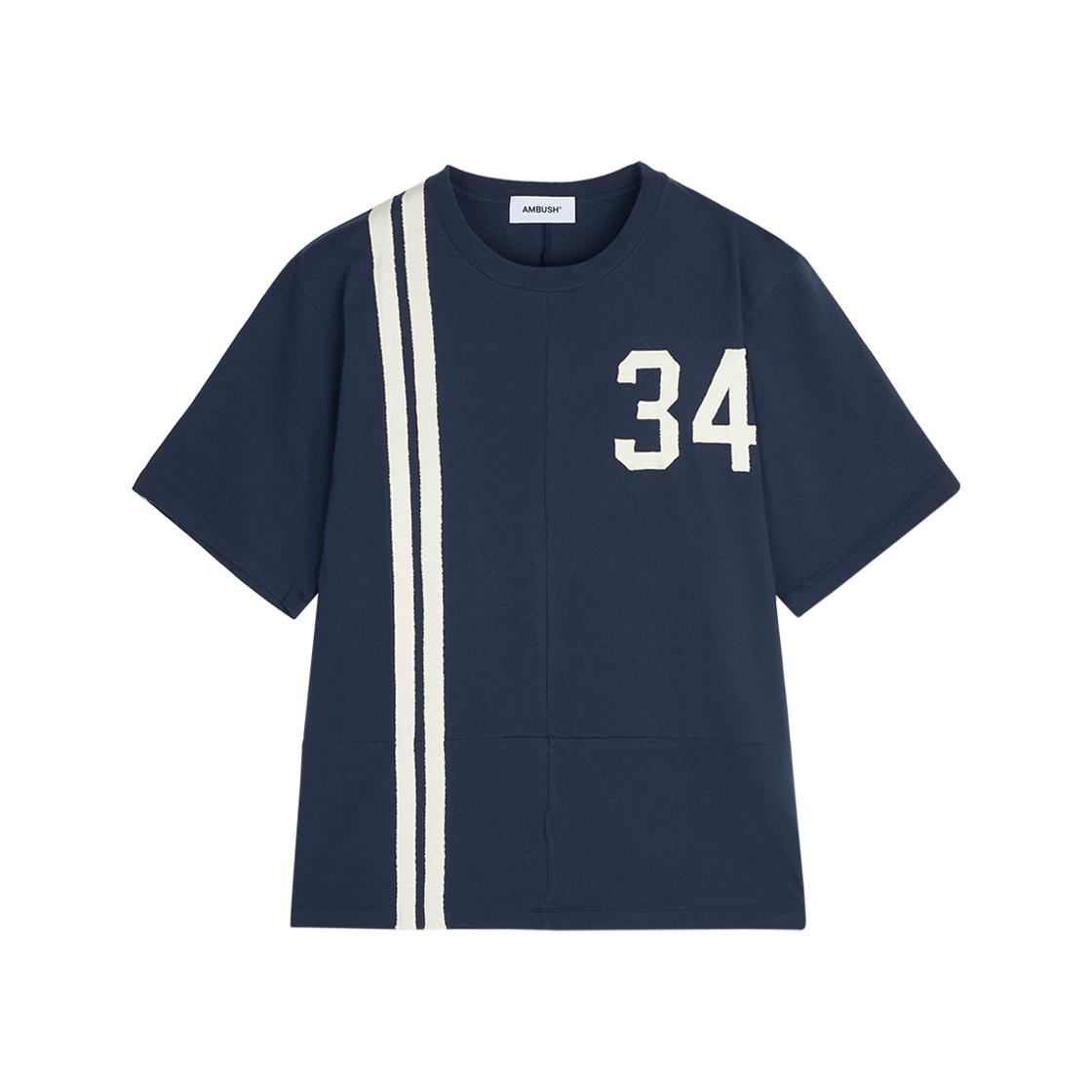 앰부쉬 패널드 티셔츠 네이비 - 25SS(Ambush Panelled T-Shirt Navy - 25SS)
