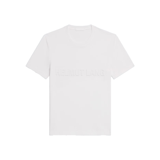 KM5BTSSHL19WT Helmut Lang Embossed Logo Tee White - 25SS