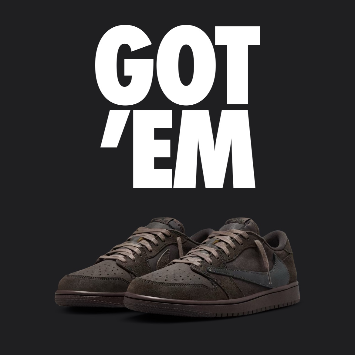 Jordan 1 x Travis Scott Retro Low OG SP Velvet Brown and Dark Mocha 착용 스타일 - 2