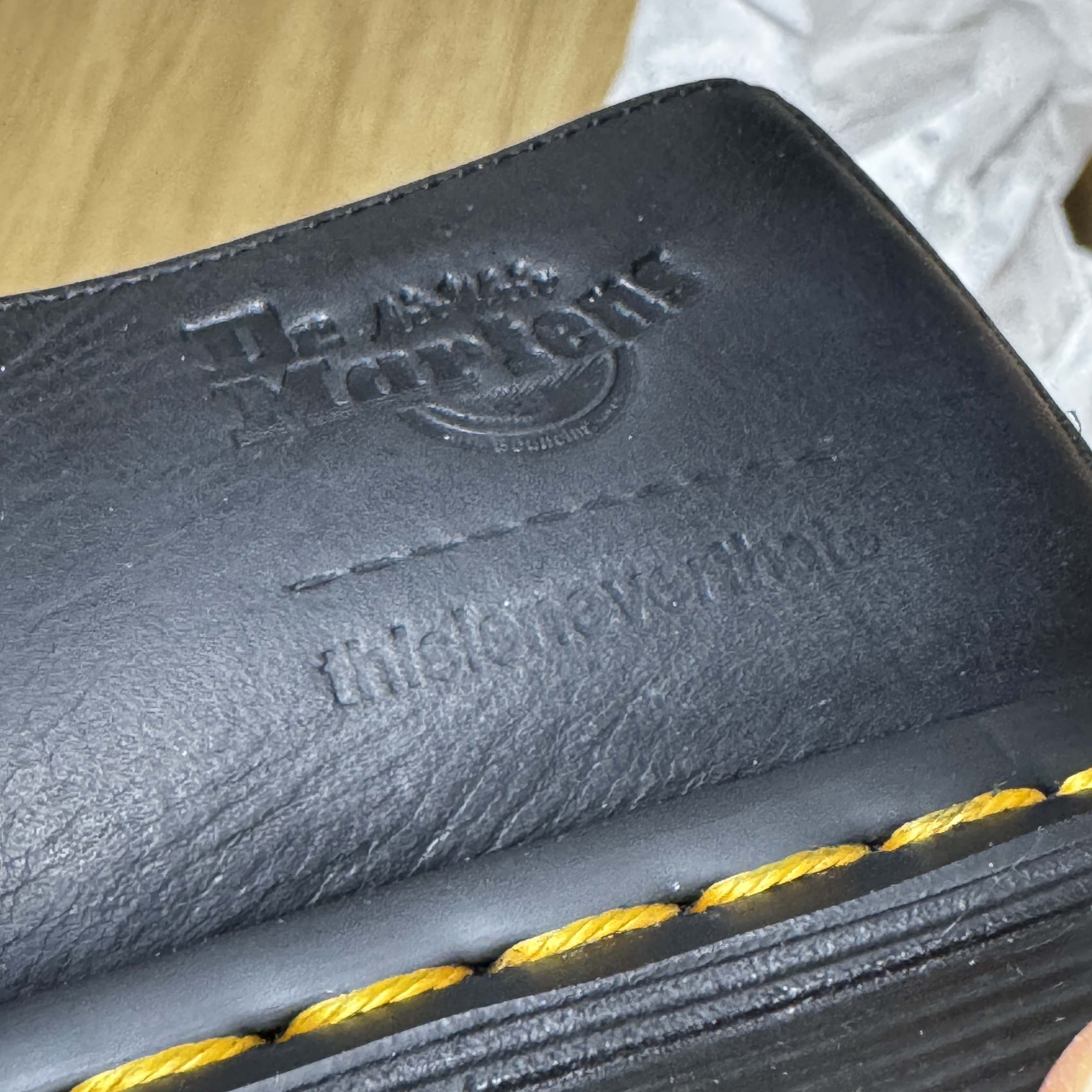 Dr. Martens x Thisisneverthat 1461 Waxed Full Grain Black 착용 스타일 - 6