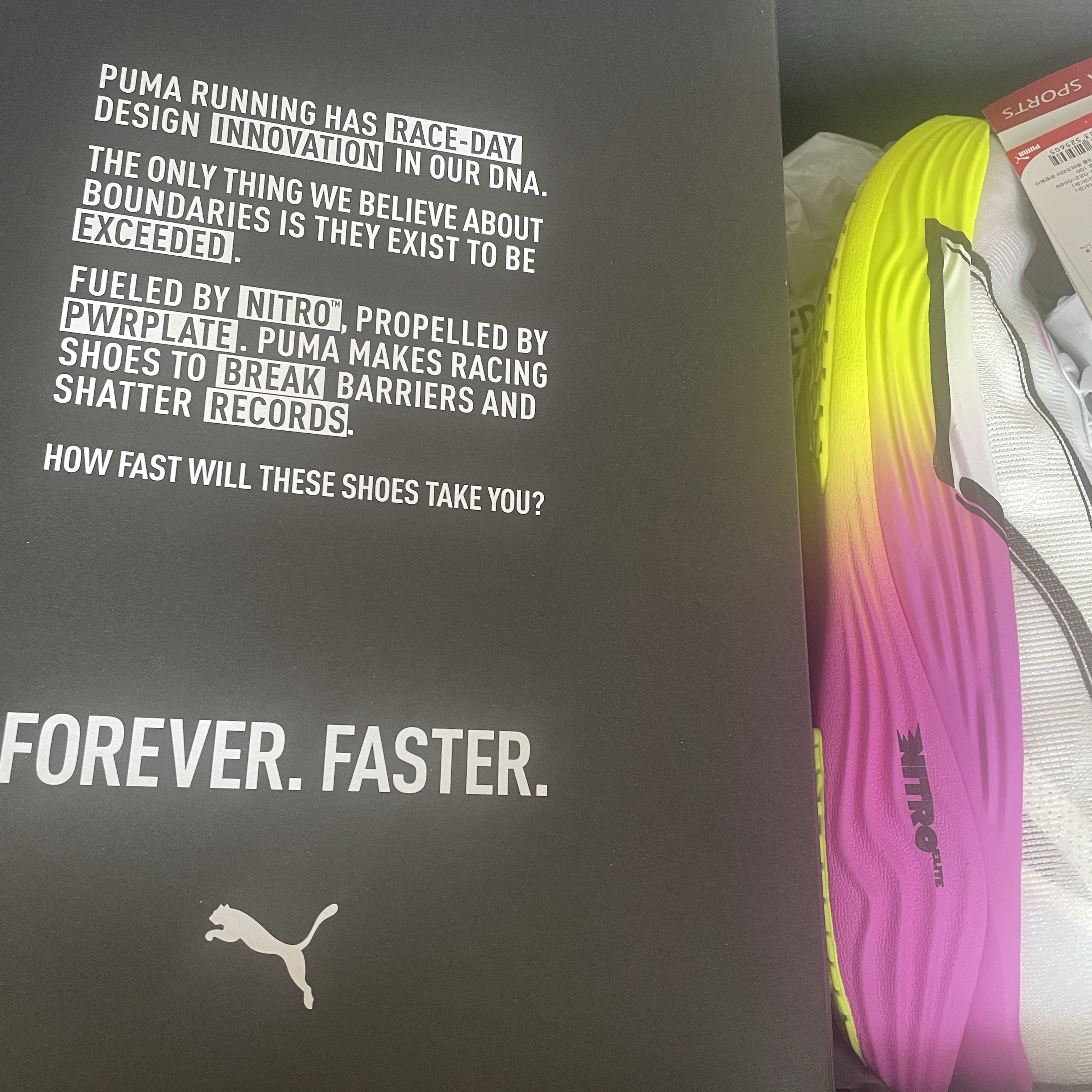 Puma Deviate Nitro Elite 3 White Pure Magenta 착용 스타일