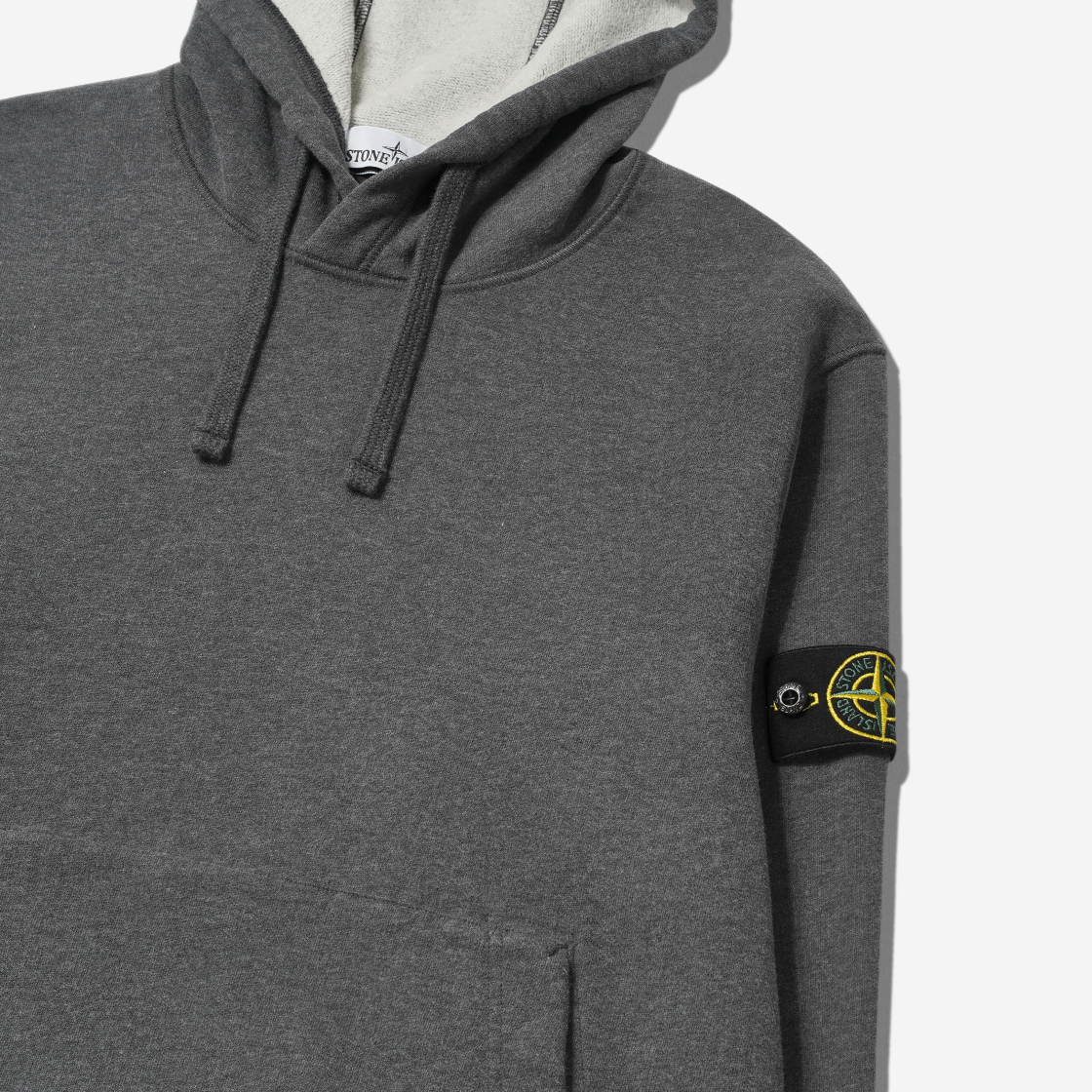 스톤 아일랜드 64120 코튼 플리스 후드 스웨트셔츠 차콜 - 22FW(Stone Island 64120 Cotton Fleece Hooded Sweatshirt Charcoal - 22FW) - 3