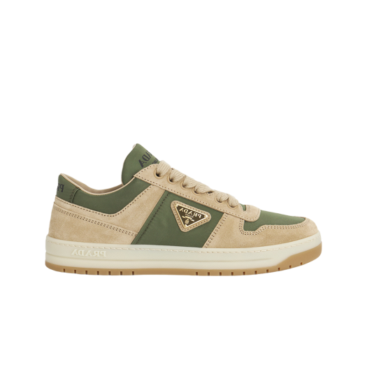 (W) Prada Downtown Re-Nylon Sneakers Khaki