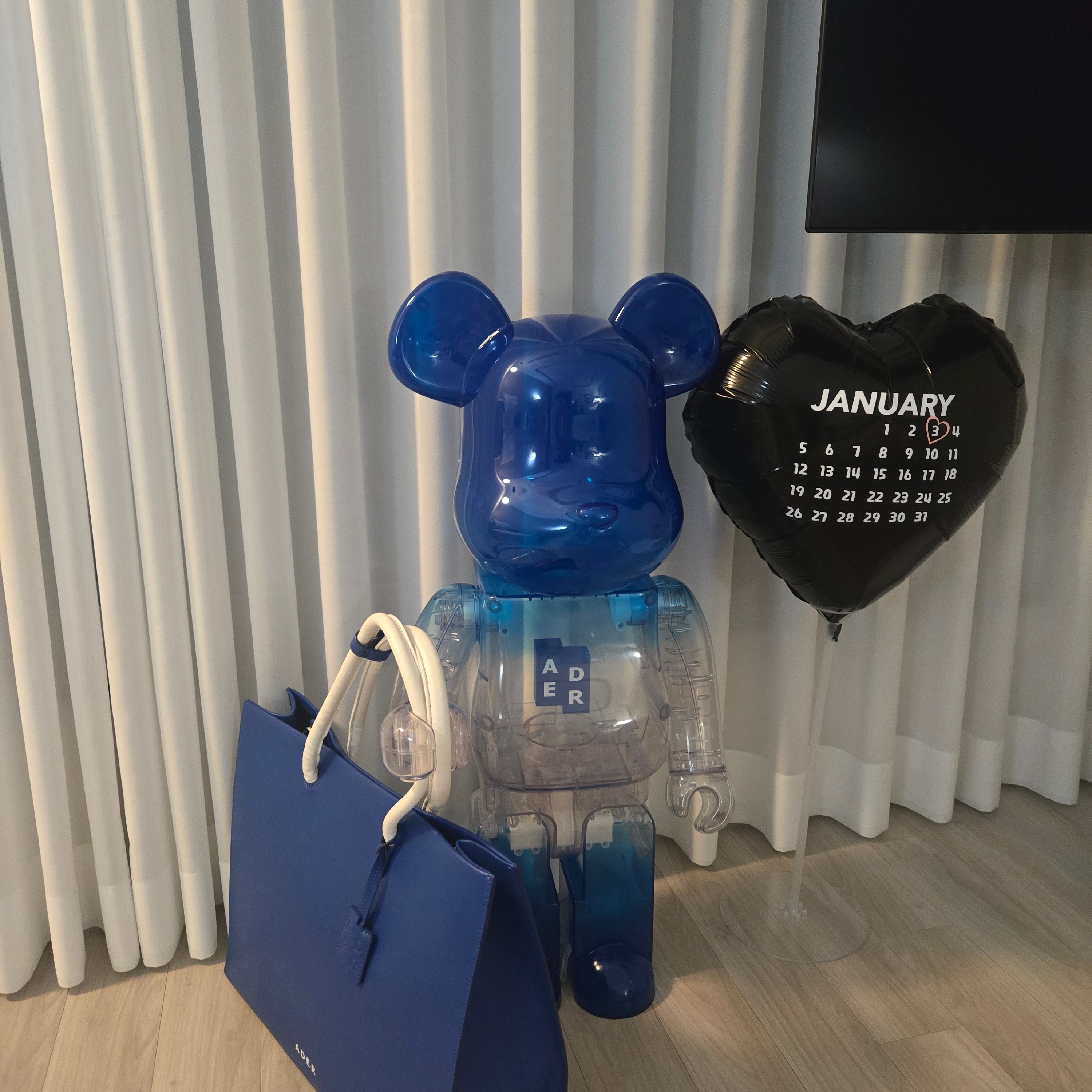 Bearbrick x Ader Error 2nd Ver. 1000% 착용 스타일
