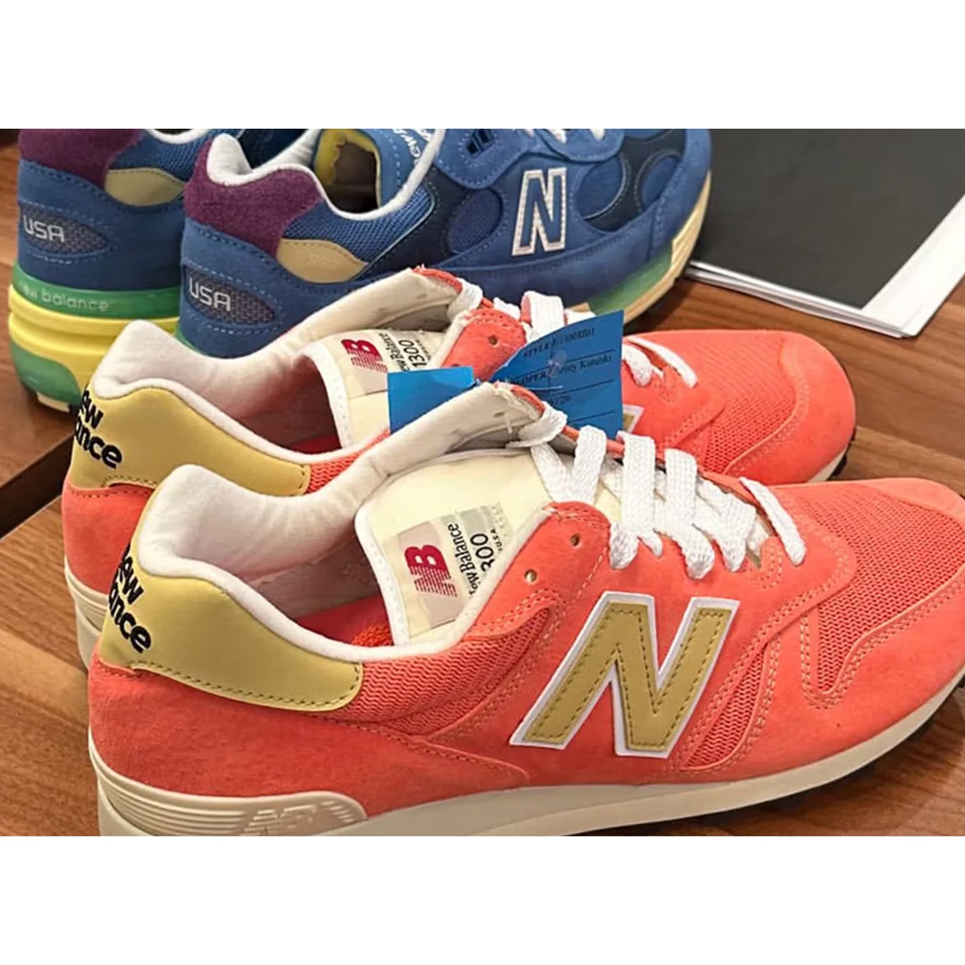 New Balance x Aime Leon Dore 1300 Dusty Pink, New Balance x Aime Leon Dore 990v4 Made in USA Red Clay Cream 착용 스타일 - 2
