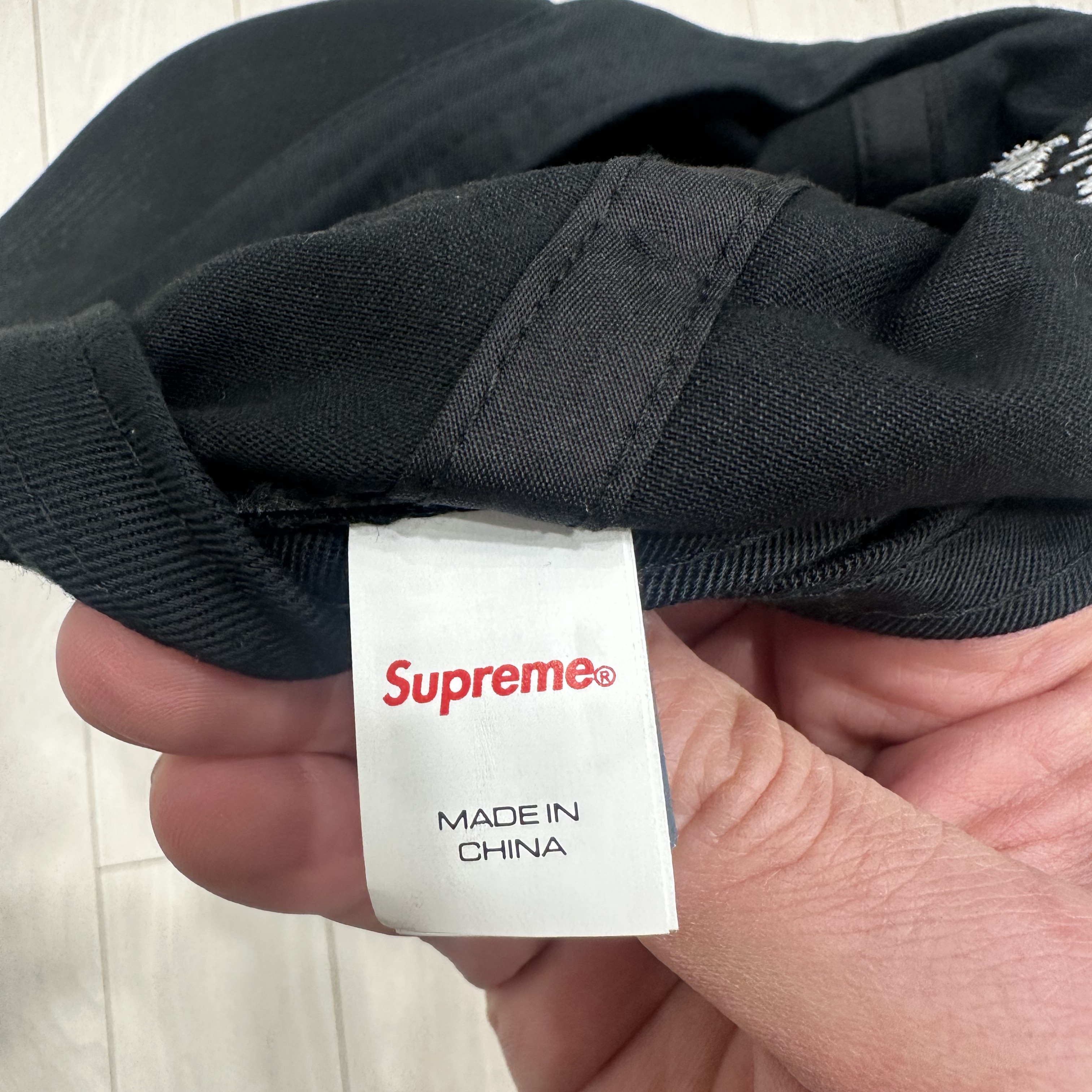 Supreme Difference 6-Panel Black - 24SS 착용 스타일 - 3