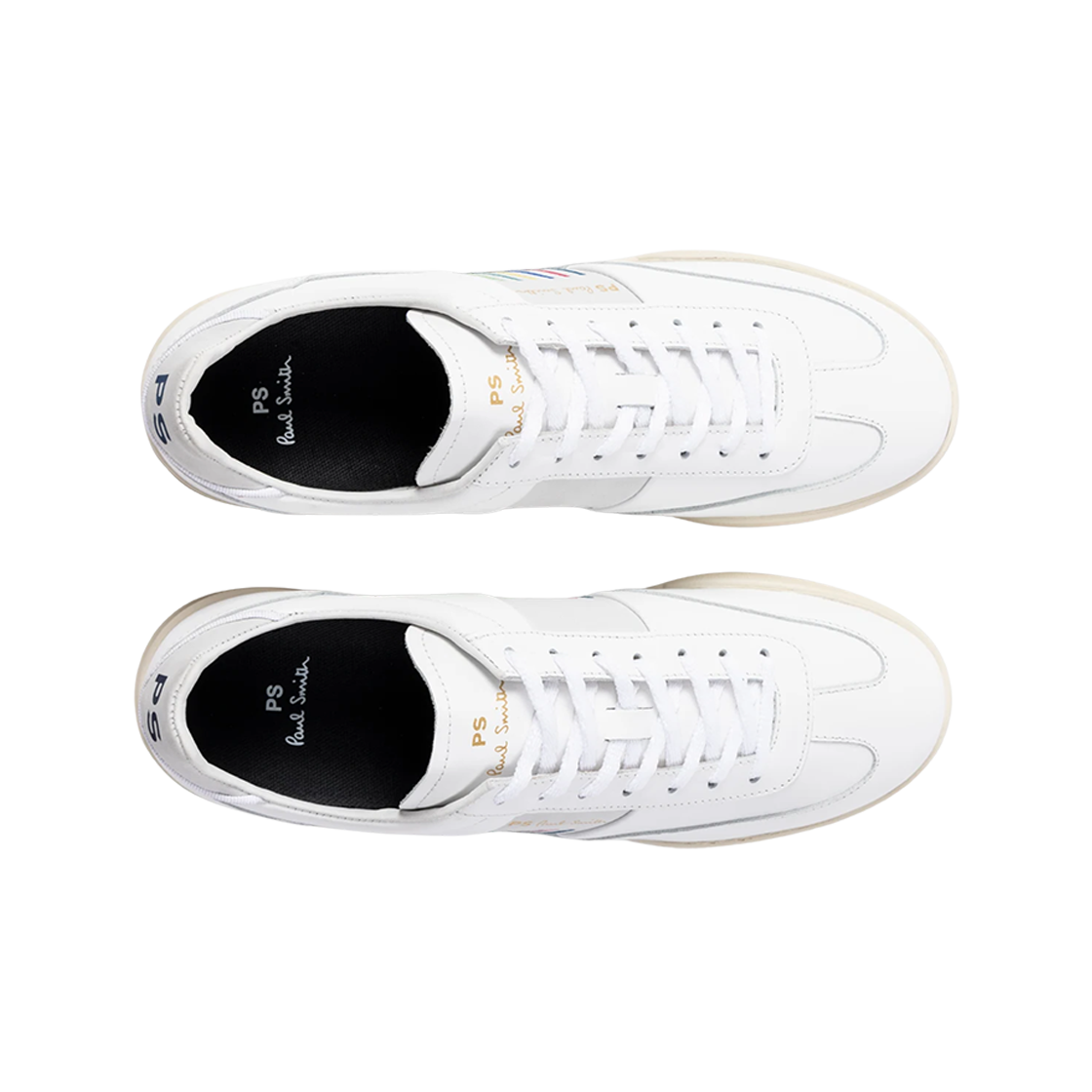 폴 스미스 레더 도버 스포츠 스트라이프 트레이너 화이트(Paul Smith Leather Dover Sports Stripe Trainers White) - 2
