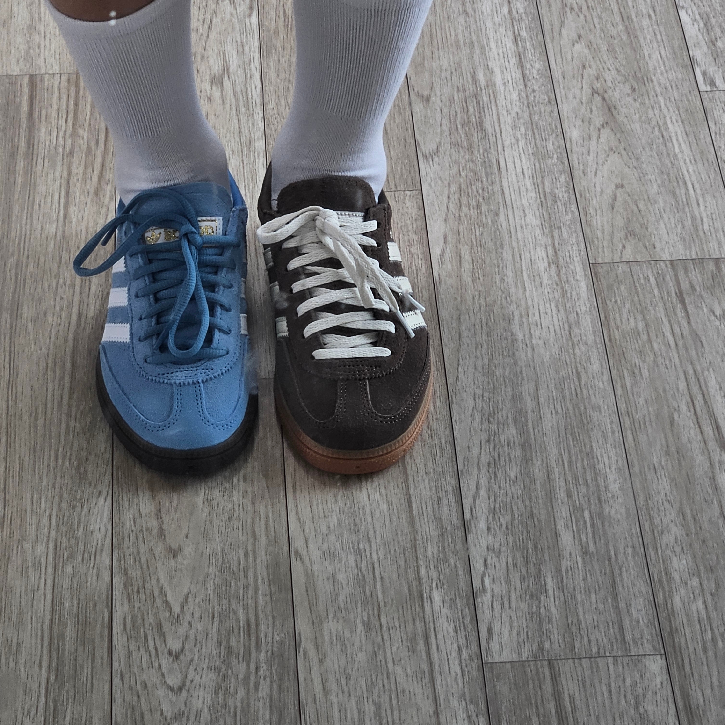 (W) Adidas Spezial Handball Earth Strata Off White 착용 스타일 - 2