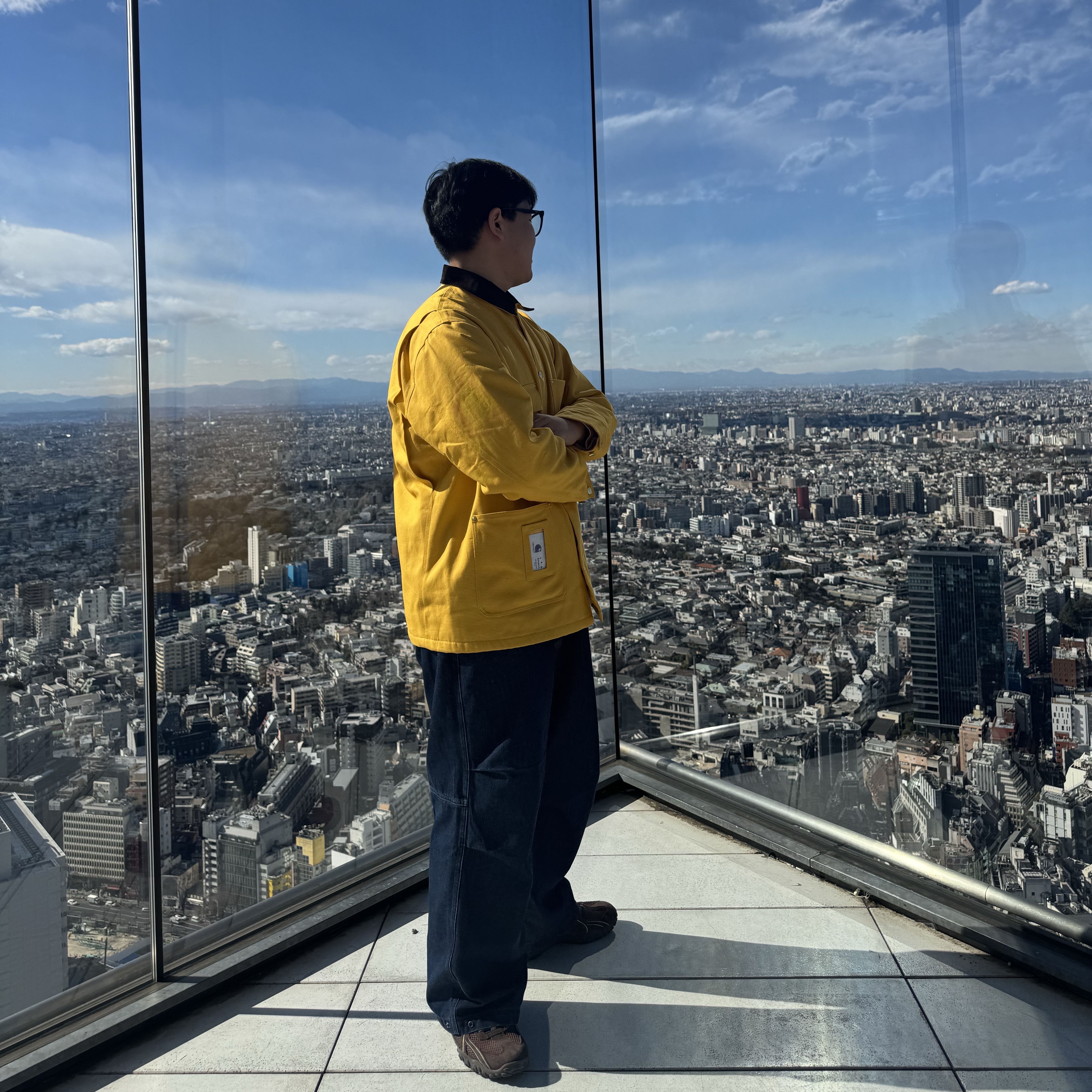 Carhartt WIP x IAB Studio OG Chore Coat Yellow 착용 스타일 - 4