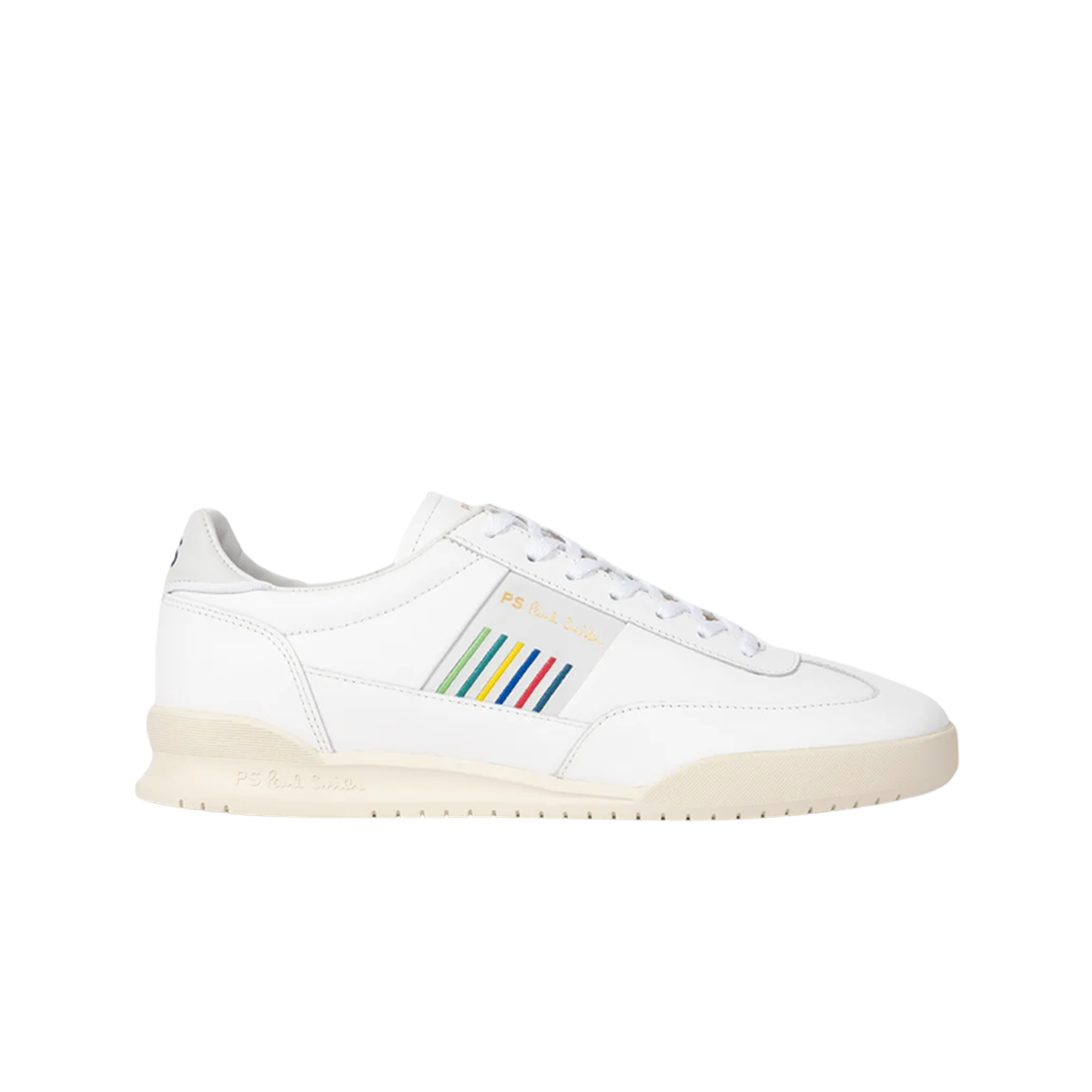 폴 스미스 레더 도버 스포츠 스트라이프 트레이너 화이트(Paul Smith Leather Dover Sports Stripe Trainers White)