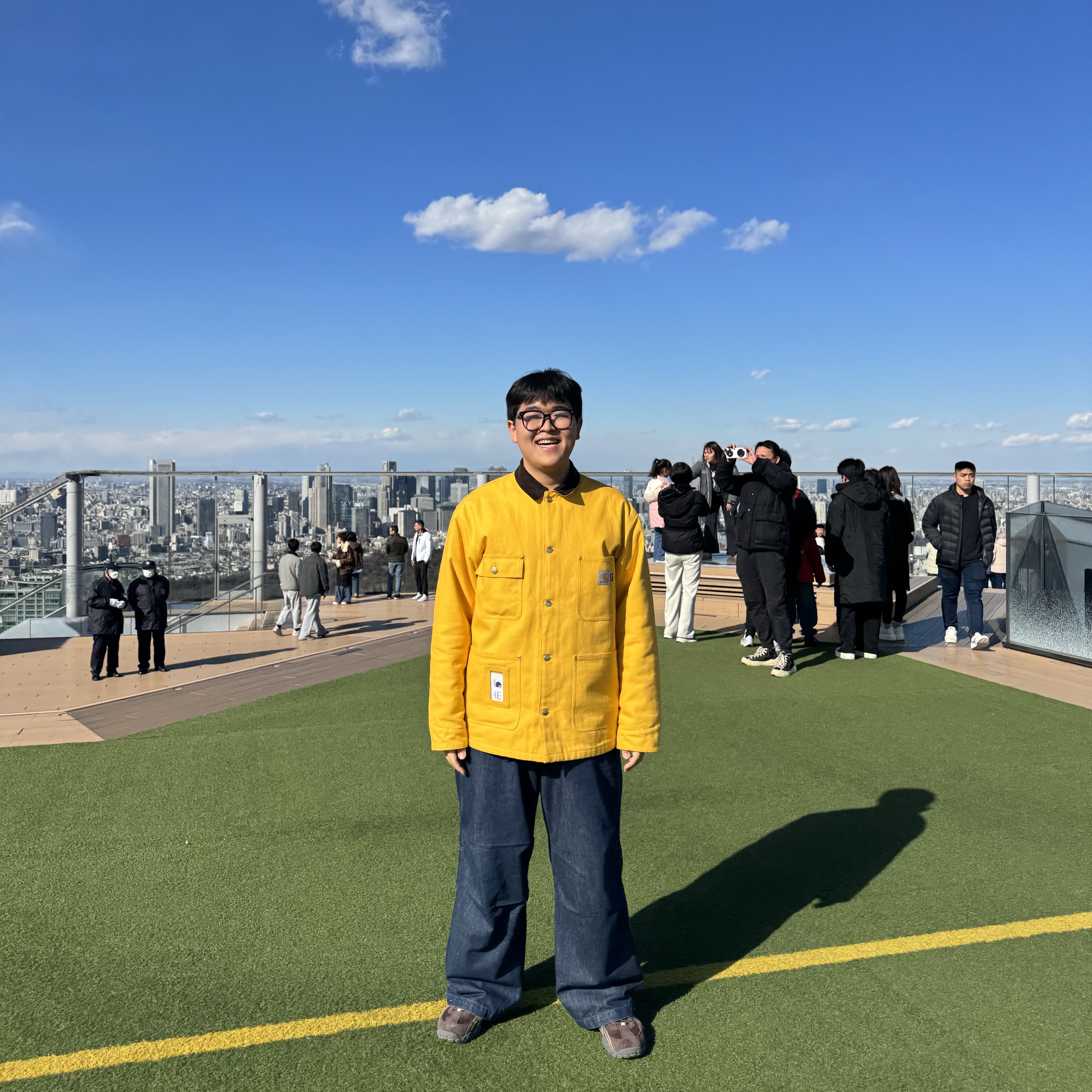 Carhartt WIP x IAB Studio OG Chore Coat Yellow 착용 스타일 - 1