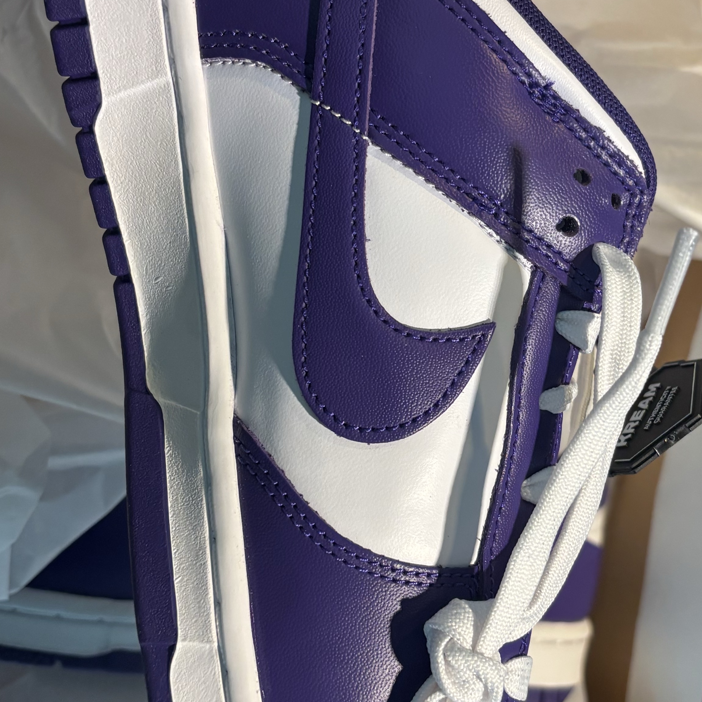Nike Dunk Low Retro Championship Court Purple 착용 스타일