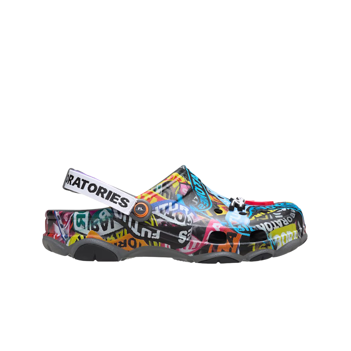 크록스 x 퓨추라 래버러토리 올 터레인 클로그 그레이 멀티(Crocs x Futura Laboratories All Terrain Clog Grey Multi)