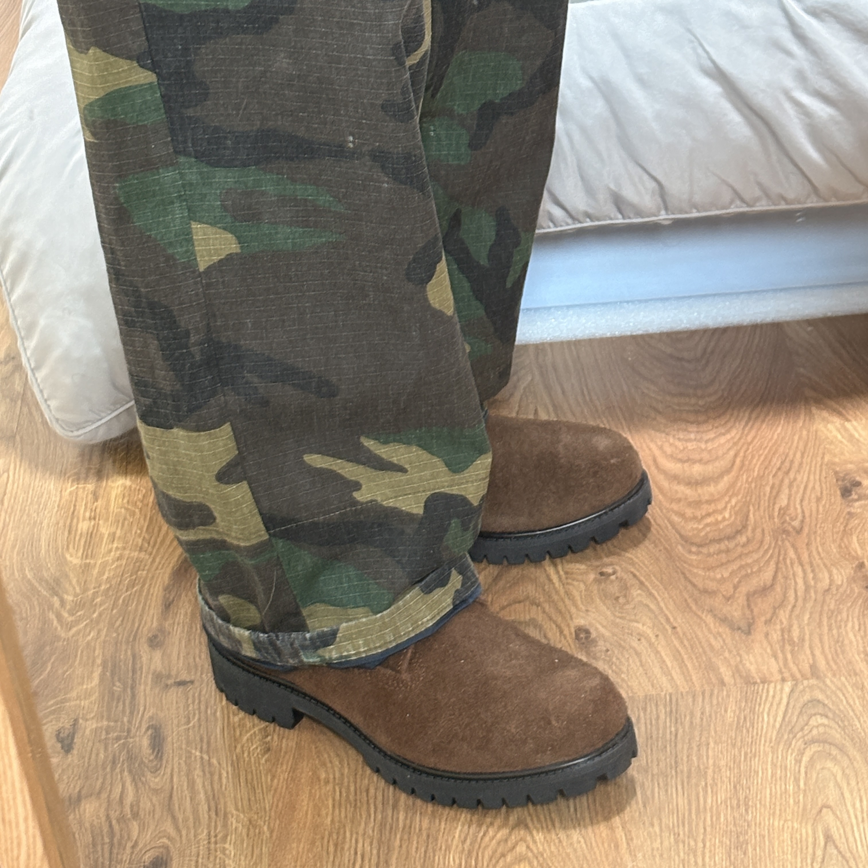 Timberland x Thisisneverthat 6 inch Boot Brown - Wide 착용 스타일 - 2