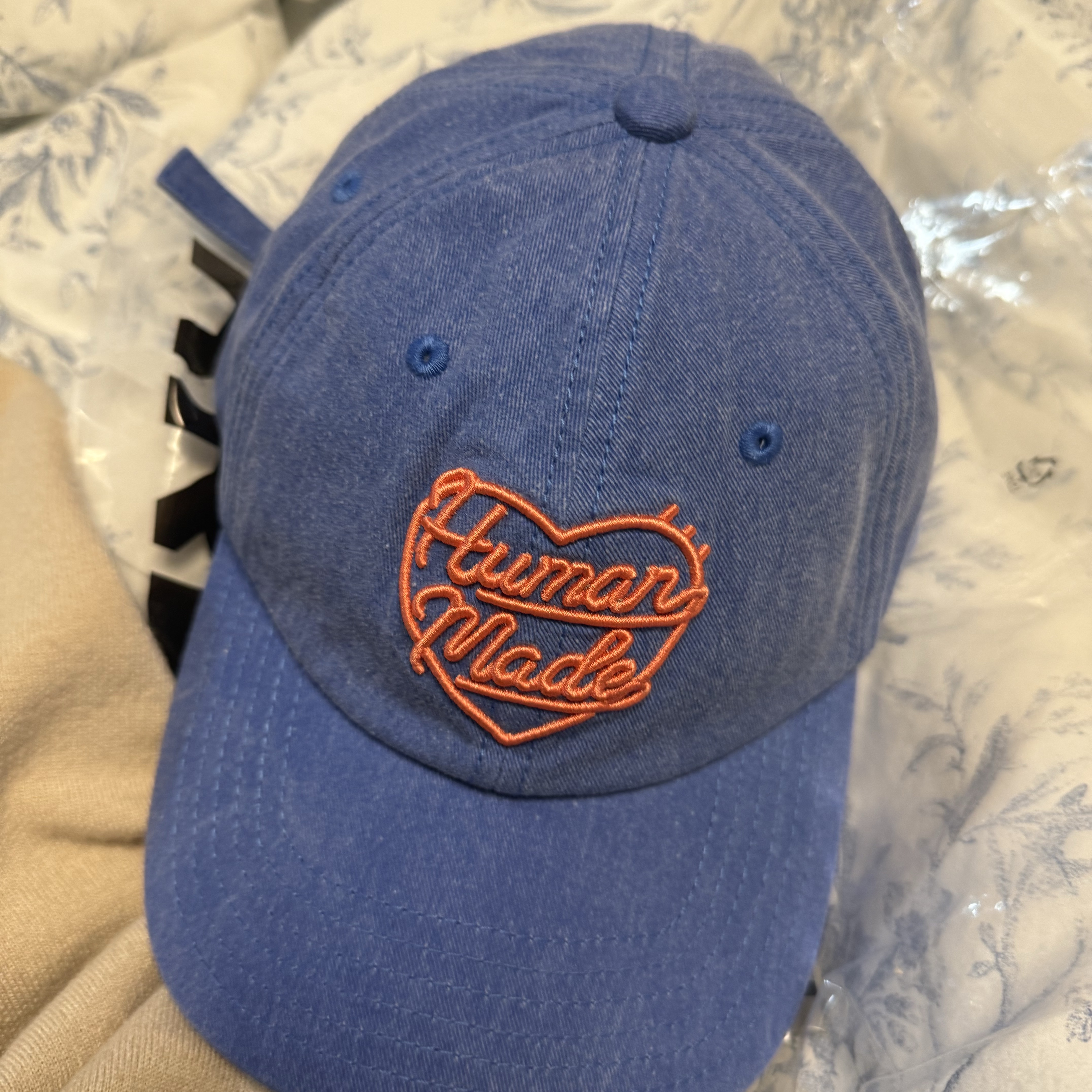 Human Made 6 Panel Cap #1 Blue 착용 스타일