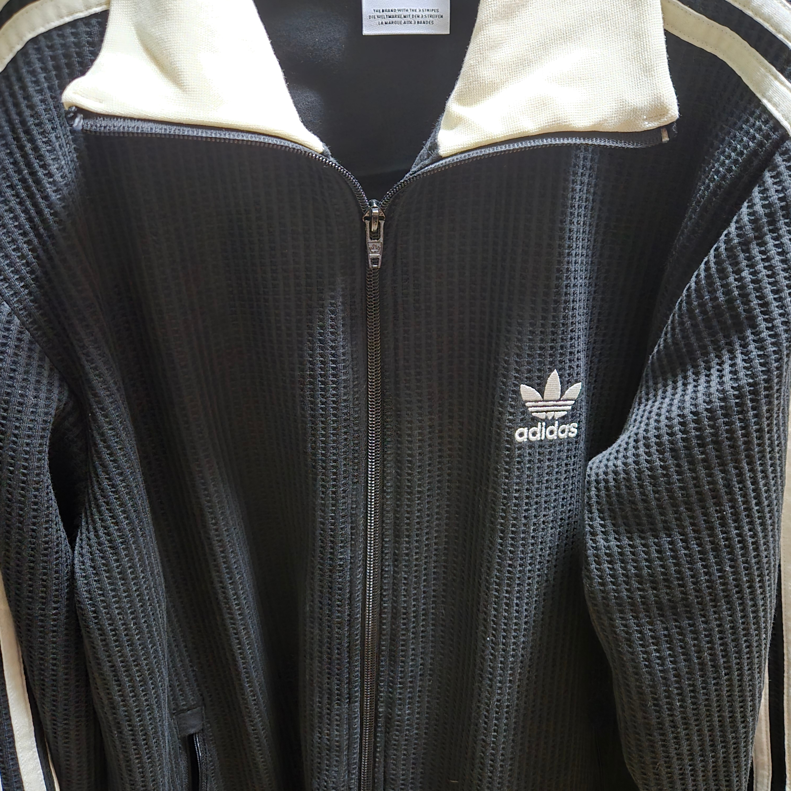 Adidas Waffle Beckenbauer Track Top Black - KR Sizing 착용 스타일
