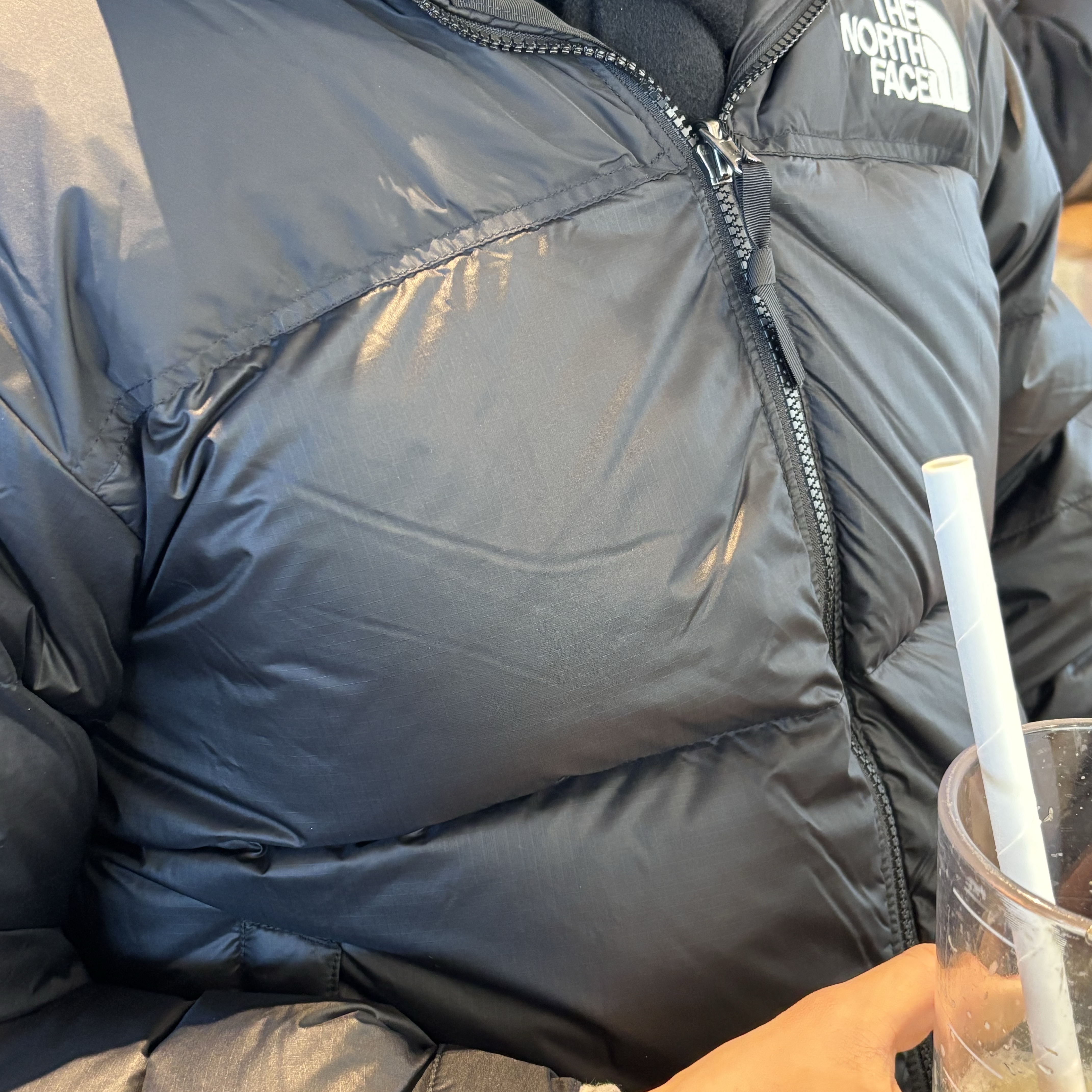 The North Face 1996 Retro Nuptse Down Jacket TNF Black 착용 스타일