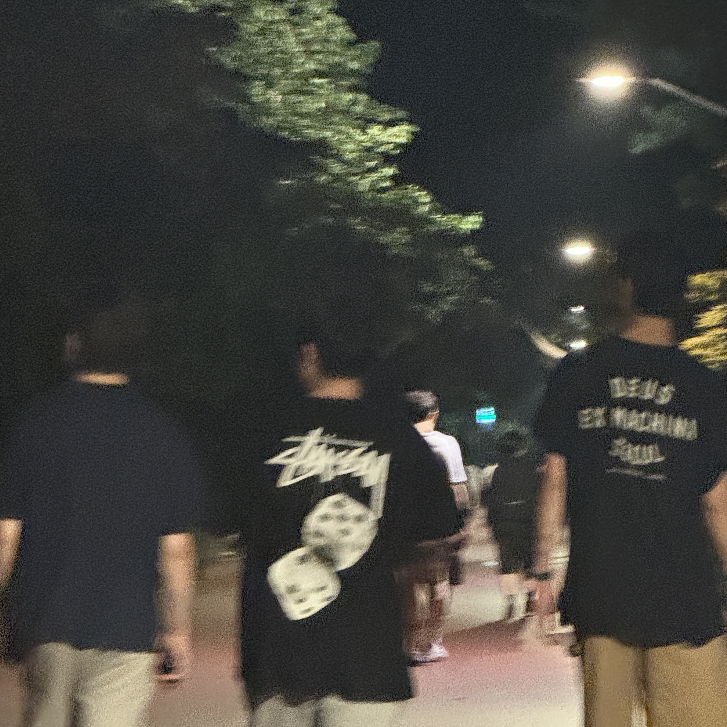 Stussy Fuzzy Dice T-Shirt Black 착용 스타일