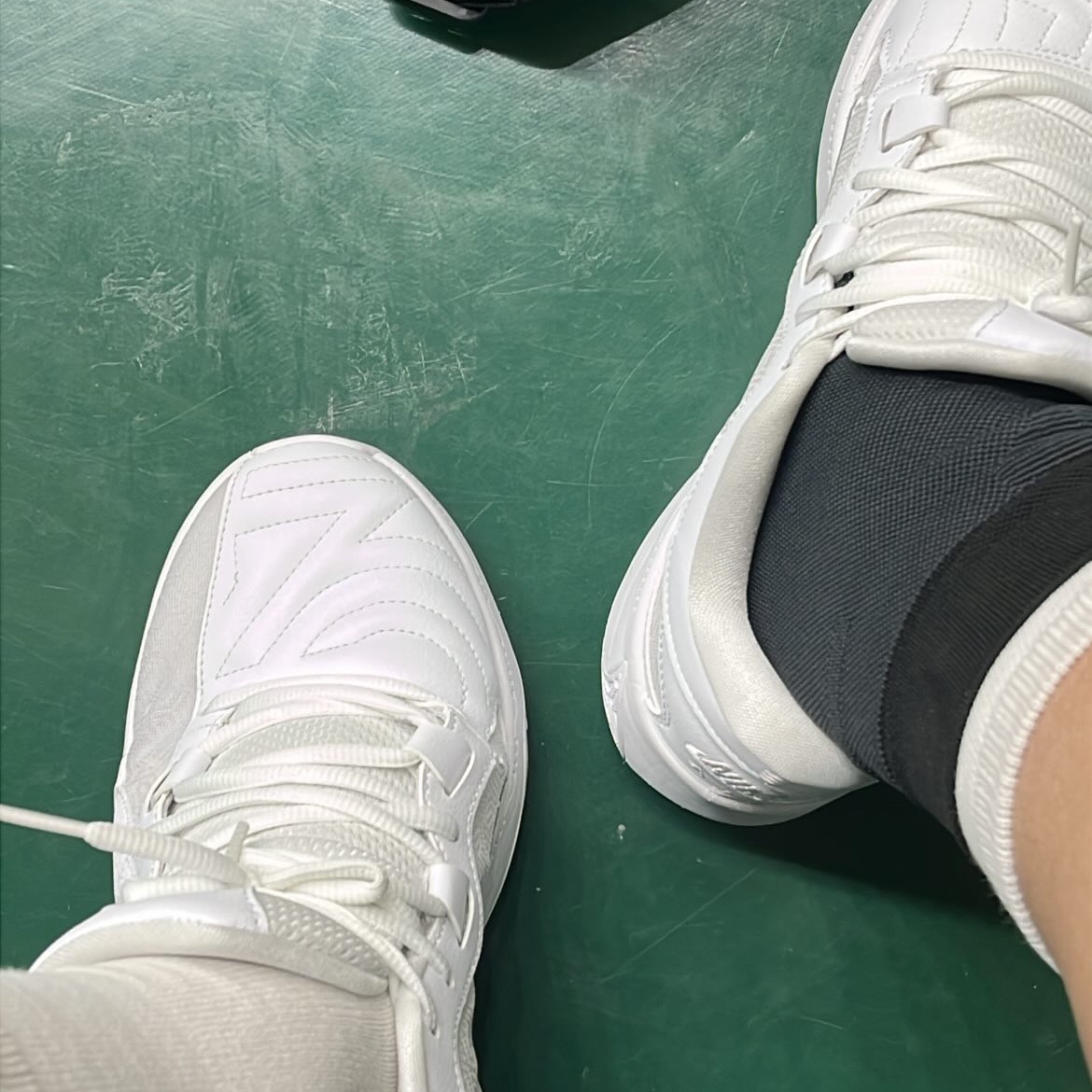 Nike Zoom Freak 5 TB EP Triple White 착용 스타일 - 2