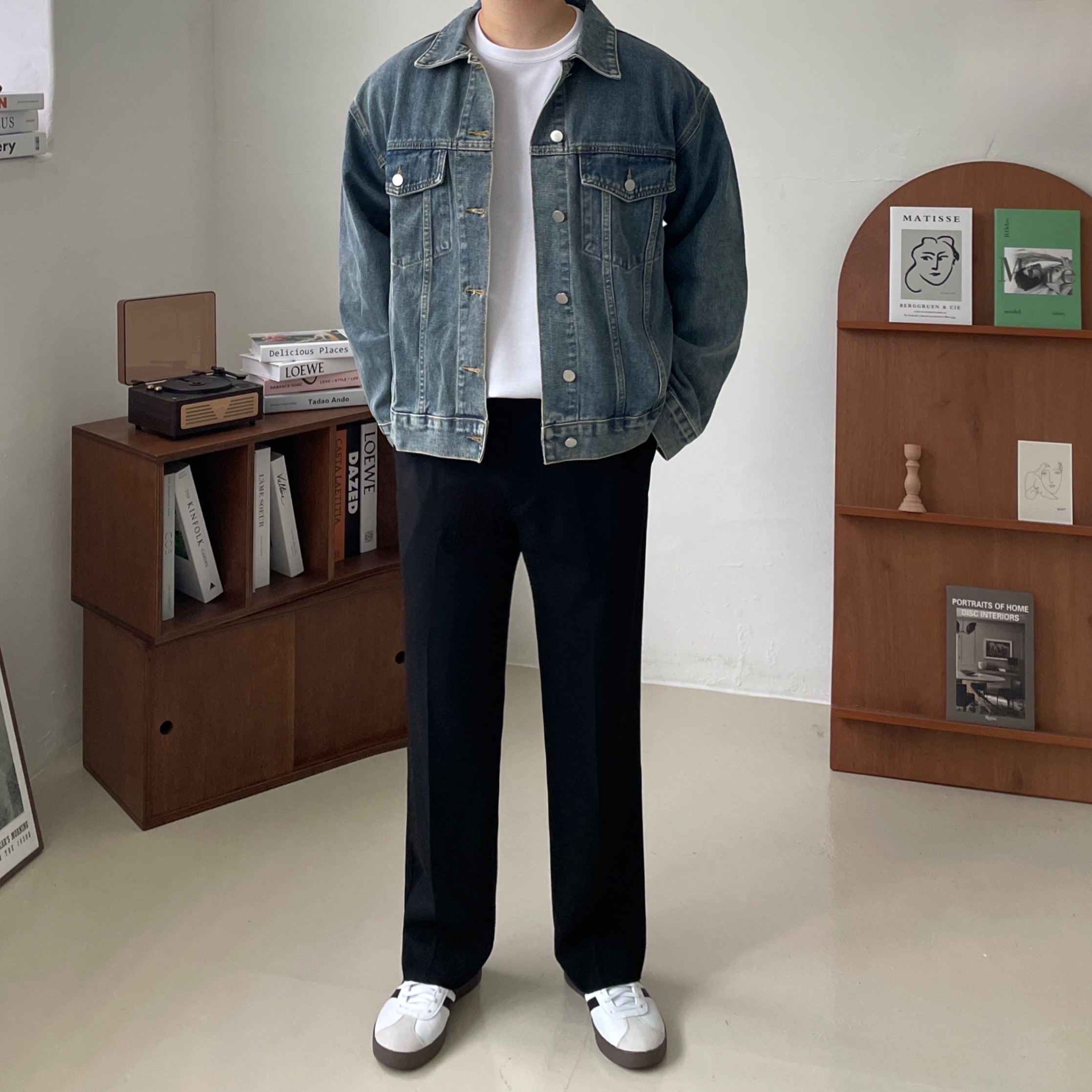 Adidas Samba OG Cloud White 착용 스타일 - 10