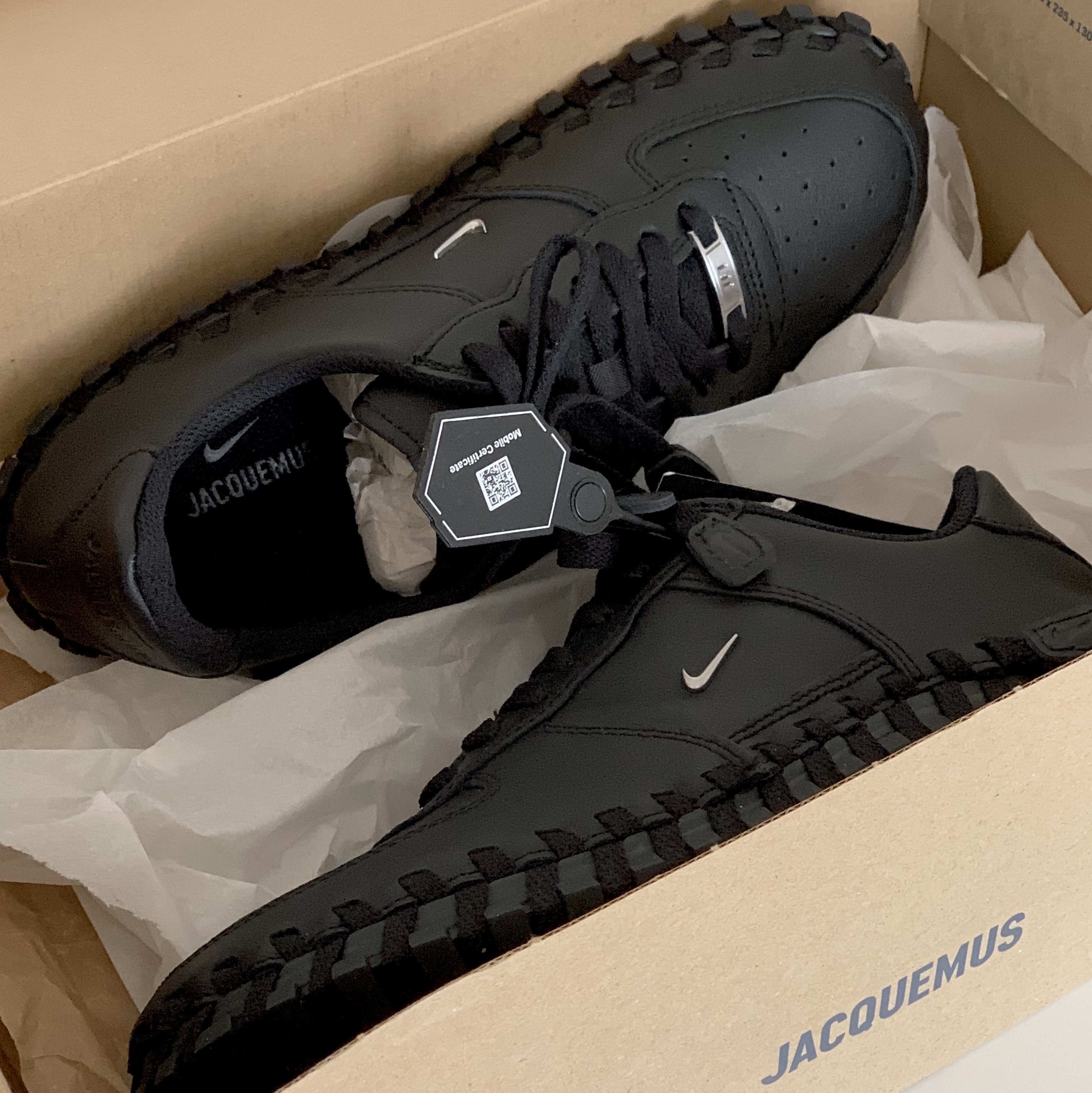 Nike x Jacquemus J Force 1 Low LX SP Black 착용 스타일