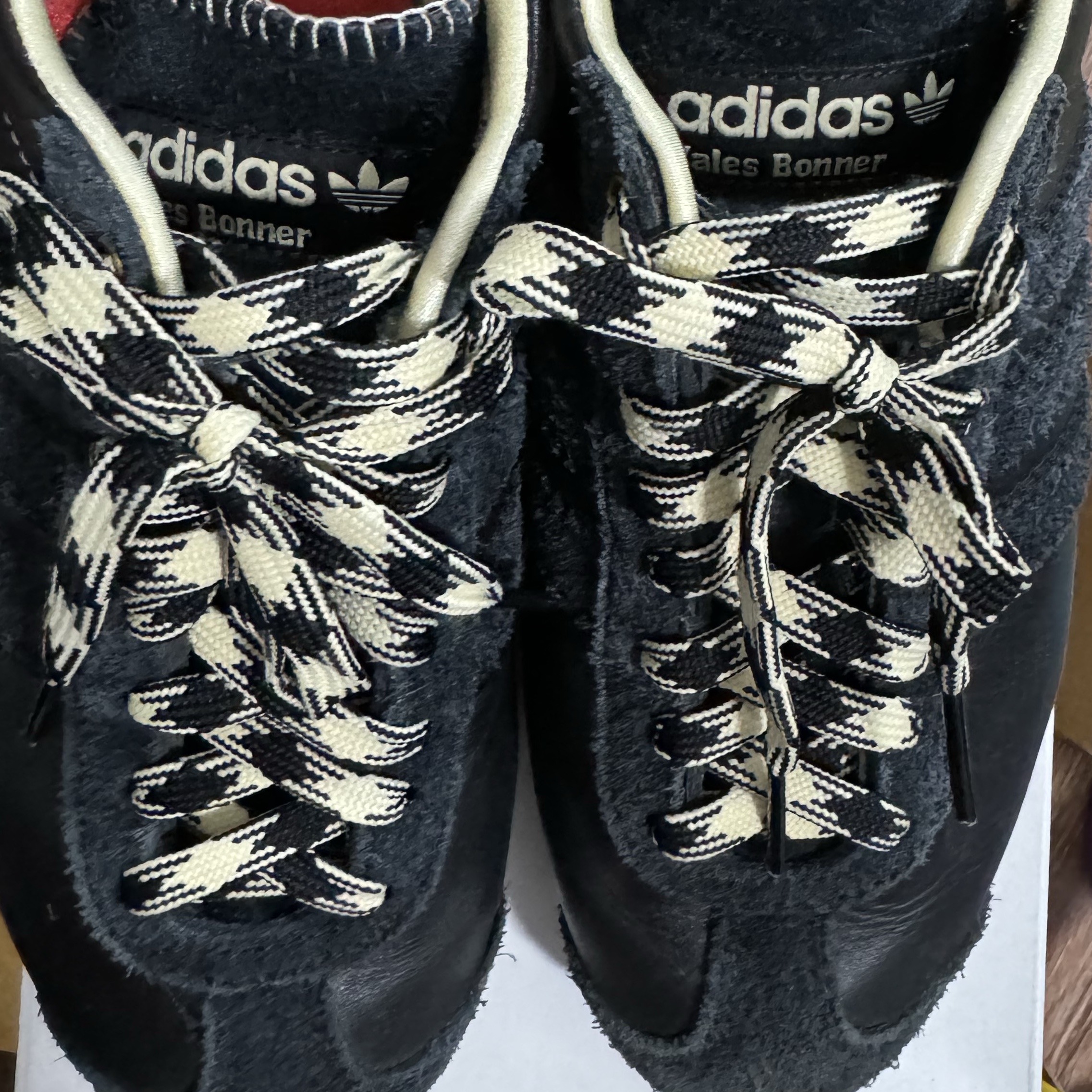 Adidas x Wales Bonner Country Core Black 착용 스타일