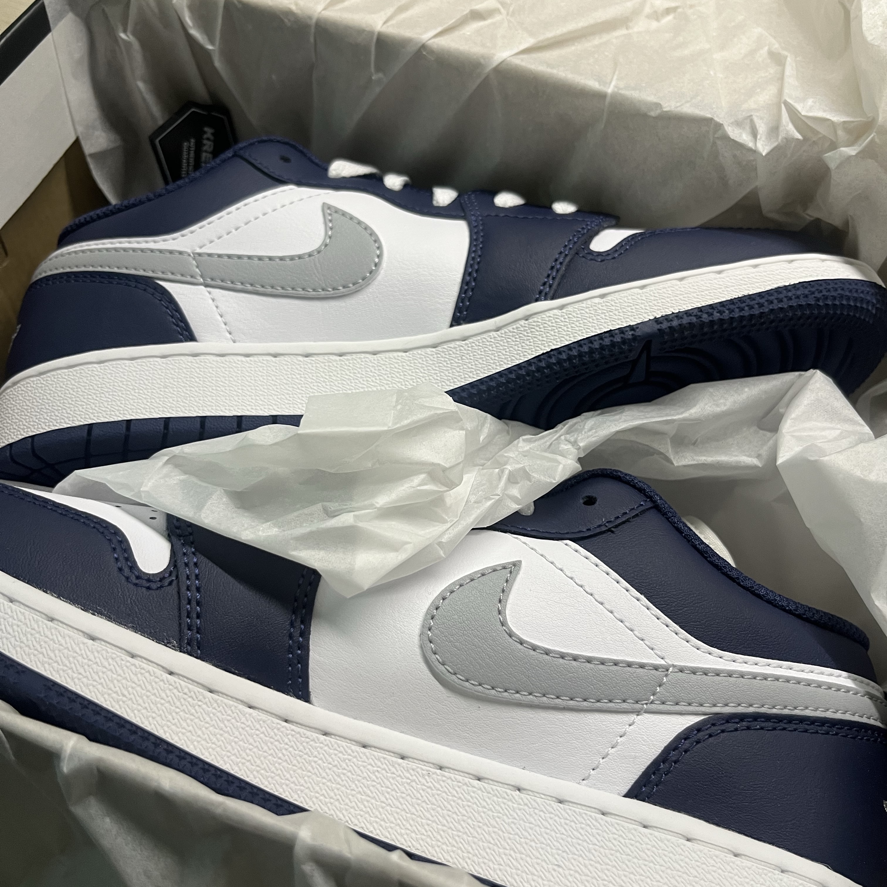 (GS) Jordan 1 Low  White Midnight Navy 착용 스타일