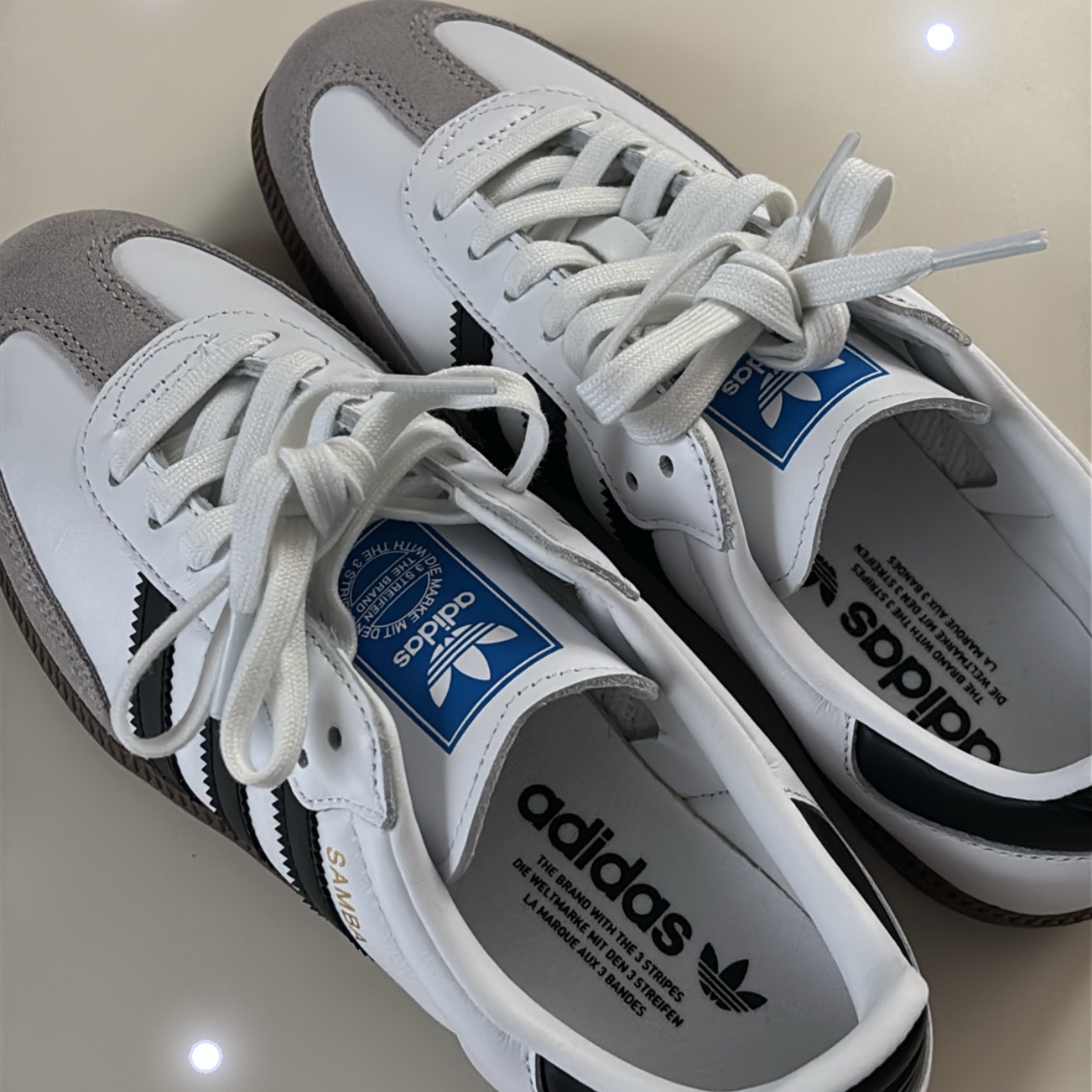 Adidas Samba OG Cloud White 착용 스타일