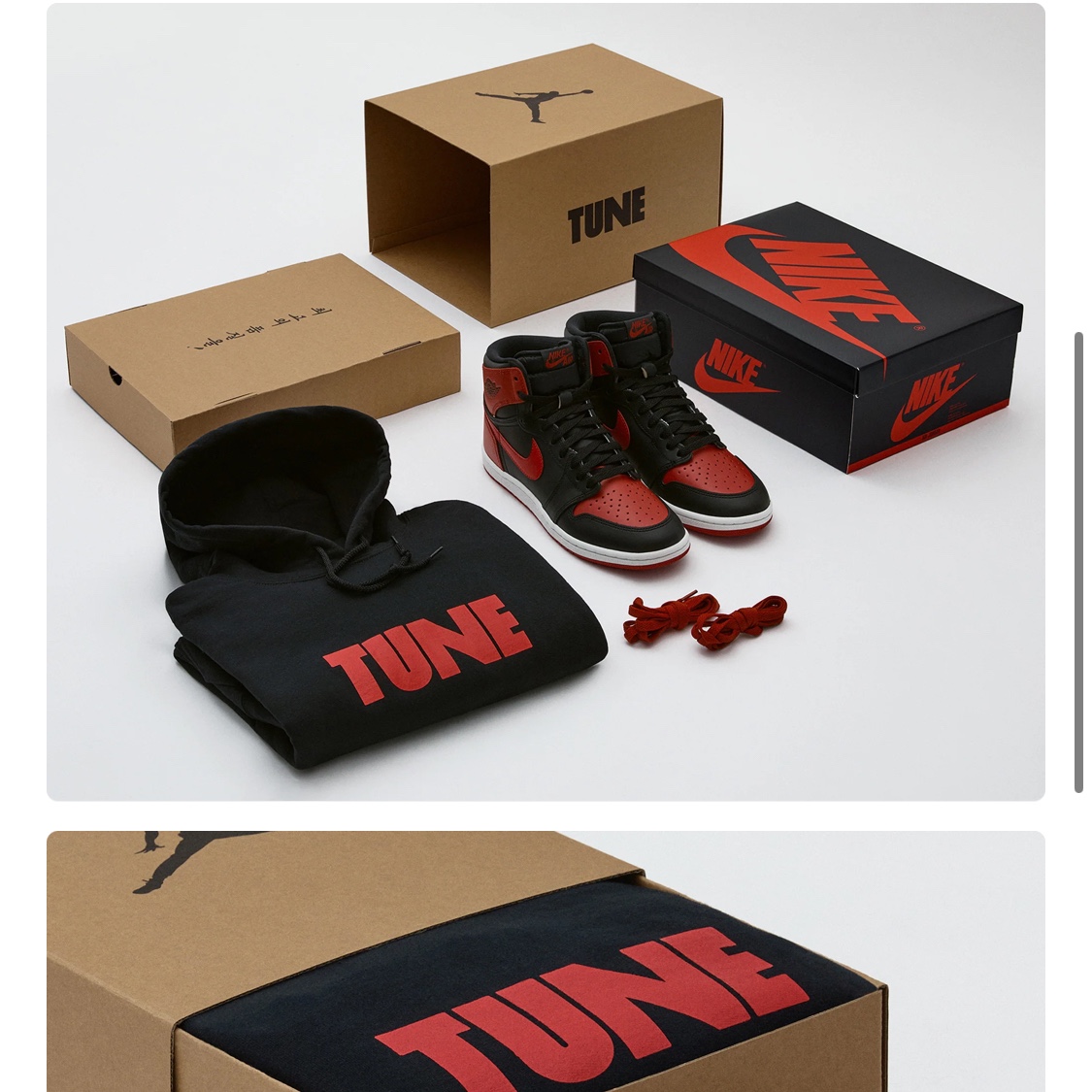 Jordan 1 x Tune High 85 Bred (Special Package), Jordan 1 High 85 Bred 착용 스타일 - 3
