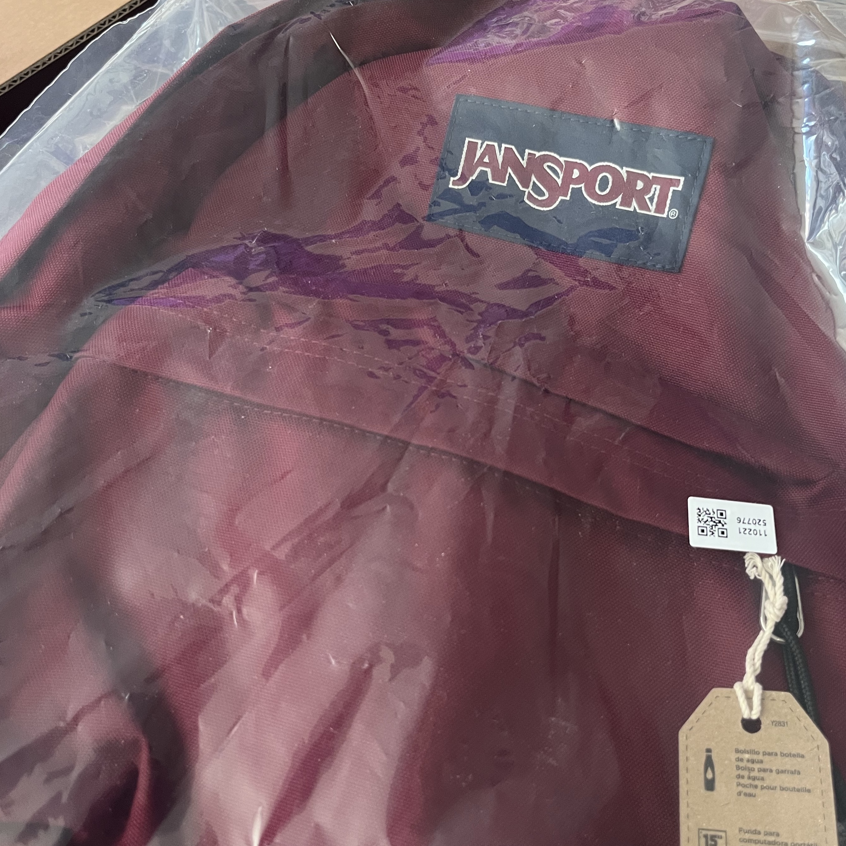 Jansport Superbreak Plus Laptop Backpack Russet Red 착용 스타일