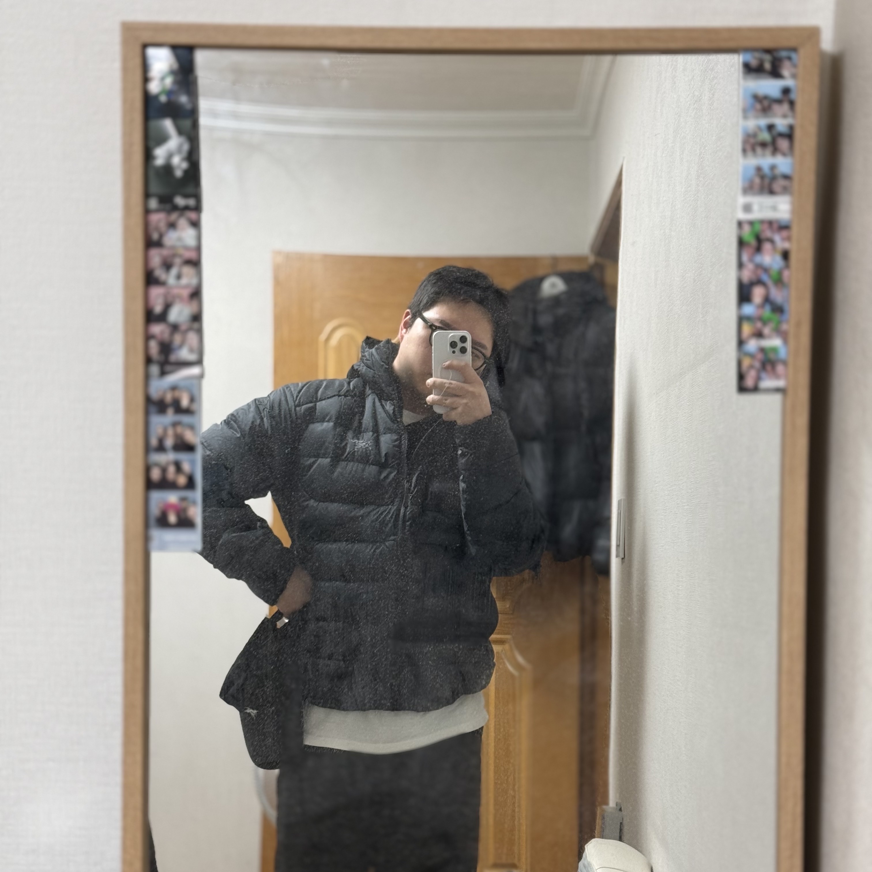 Arc'teryx Thorium Hoody Black 착용 스타일 - 2