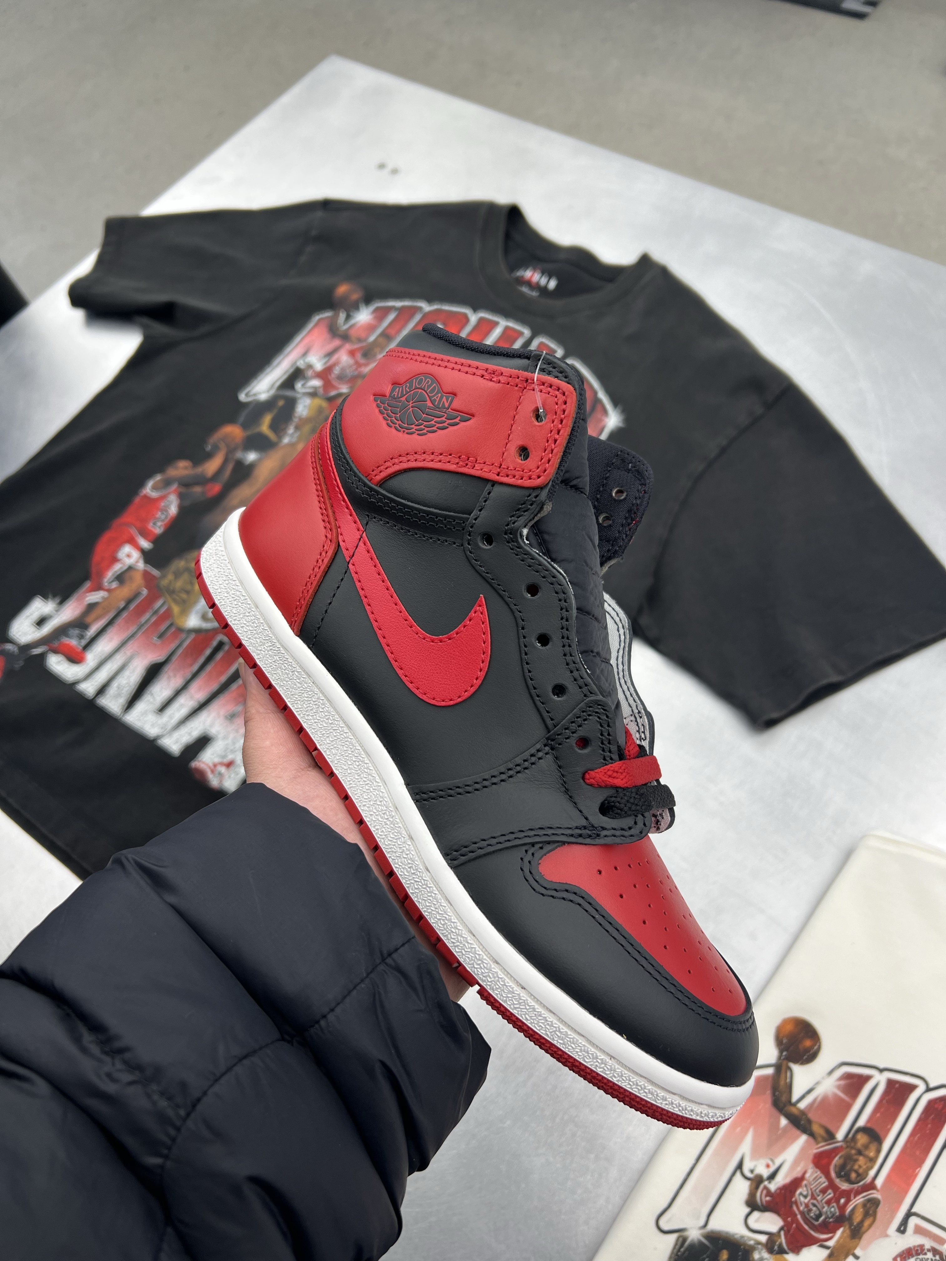 Jordan 1 High 85 Bred 착용 스타일