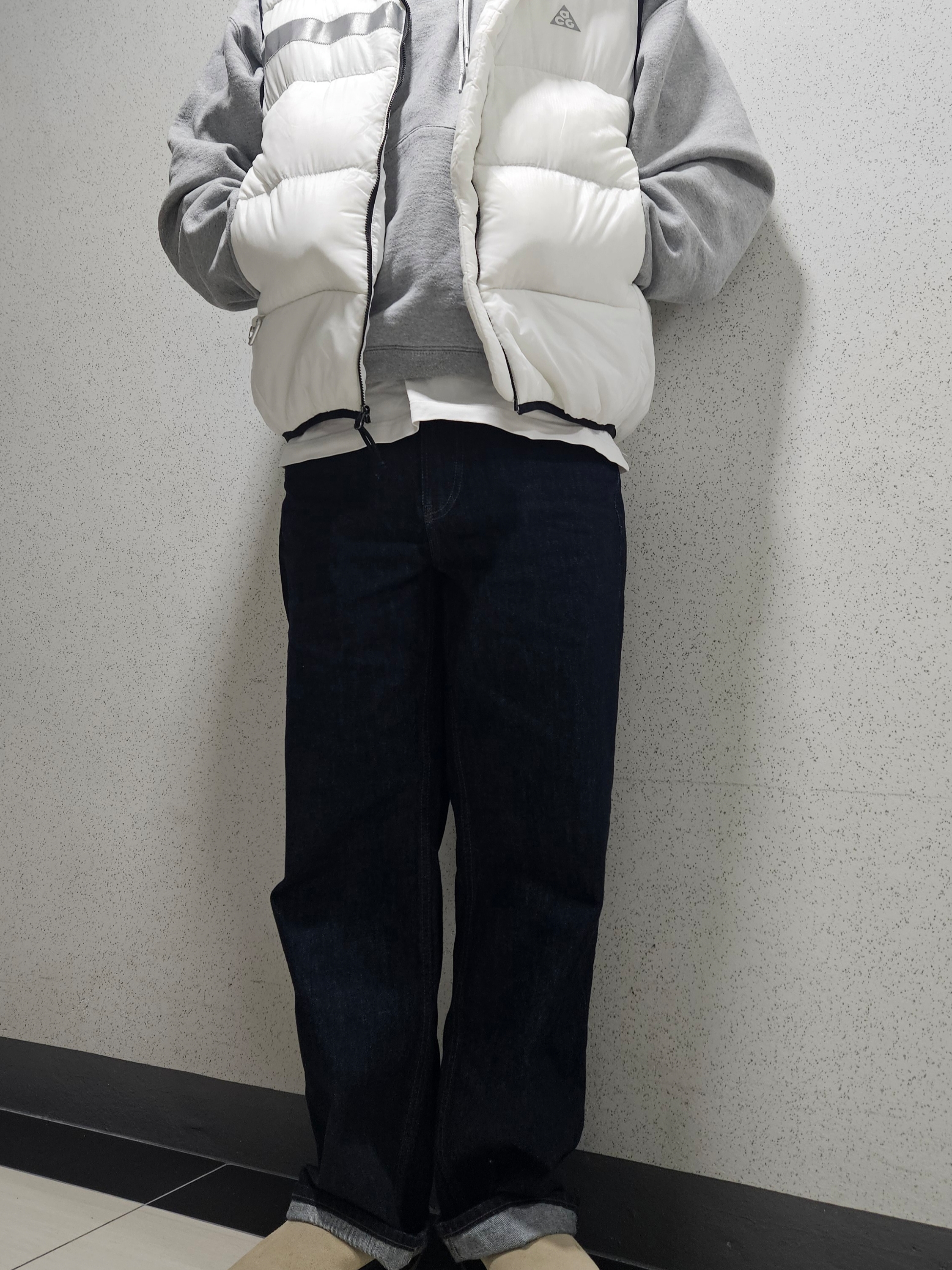 Uniqlo x JW Anderson Straight Jean Blue - KR 착용 스타일 - 2