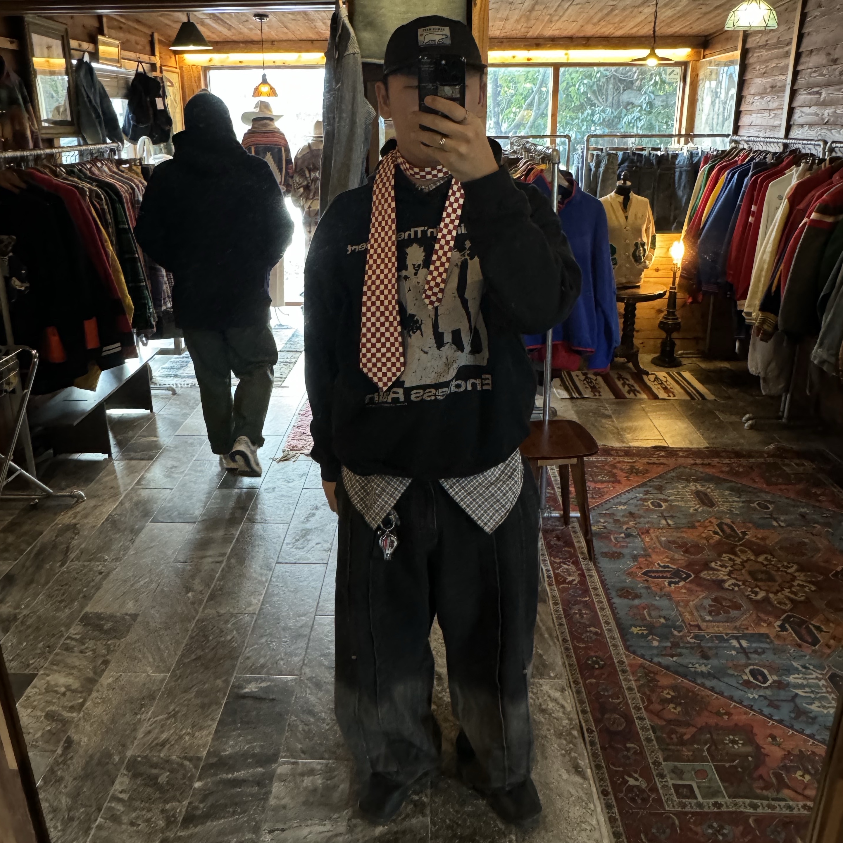 Human Made Camping Cap Black, Pemont Square Black 착용 스타일 - 2