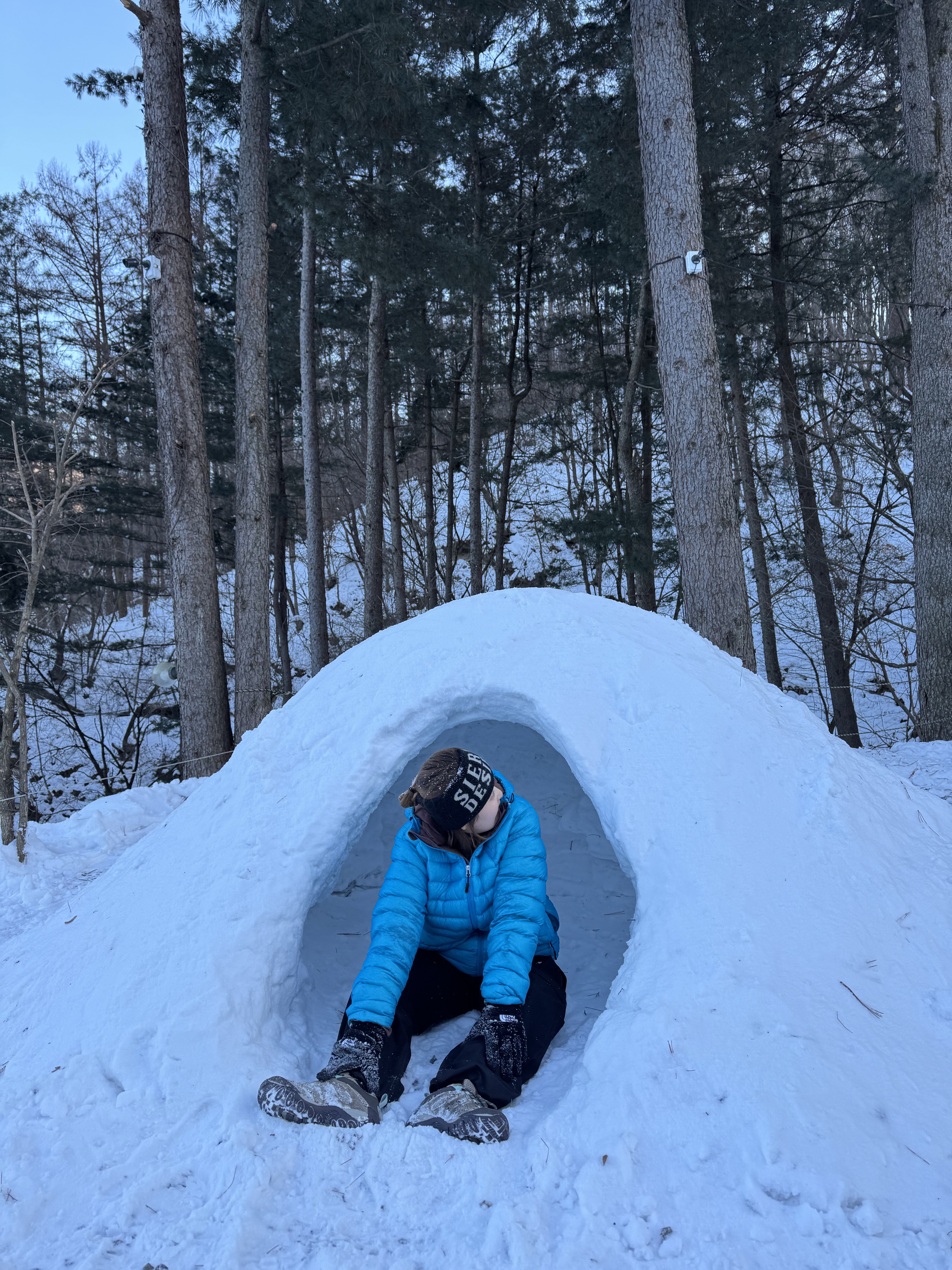 Sansan Gear Suffix Puffer Jacket Blue - 22FW 착용 스타일 - 4