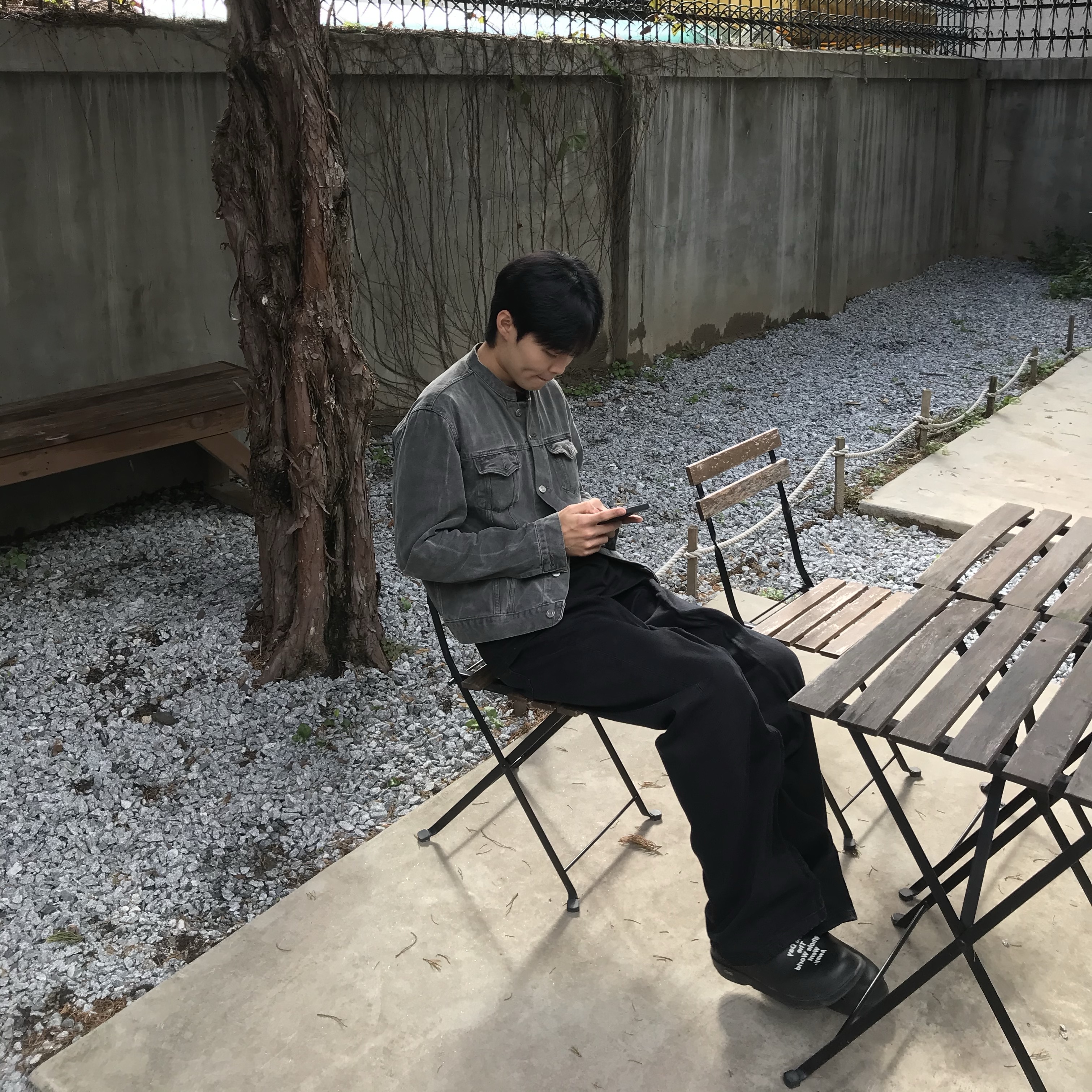 Oofos x Takahiromiyashita The Soloist The Day The Whole World Went Away Clog Black, Y/Project Classic Wire Jeans Black - 22FW 착용 스타일 - 1