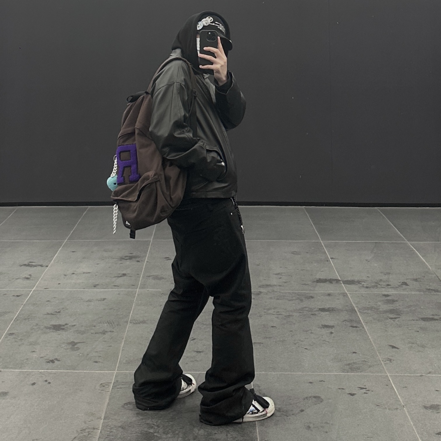 Nonnod Flared Pants Black 착용 스타일