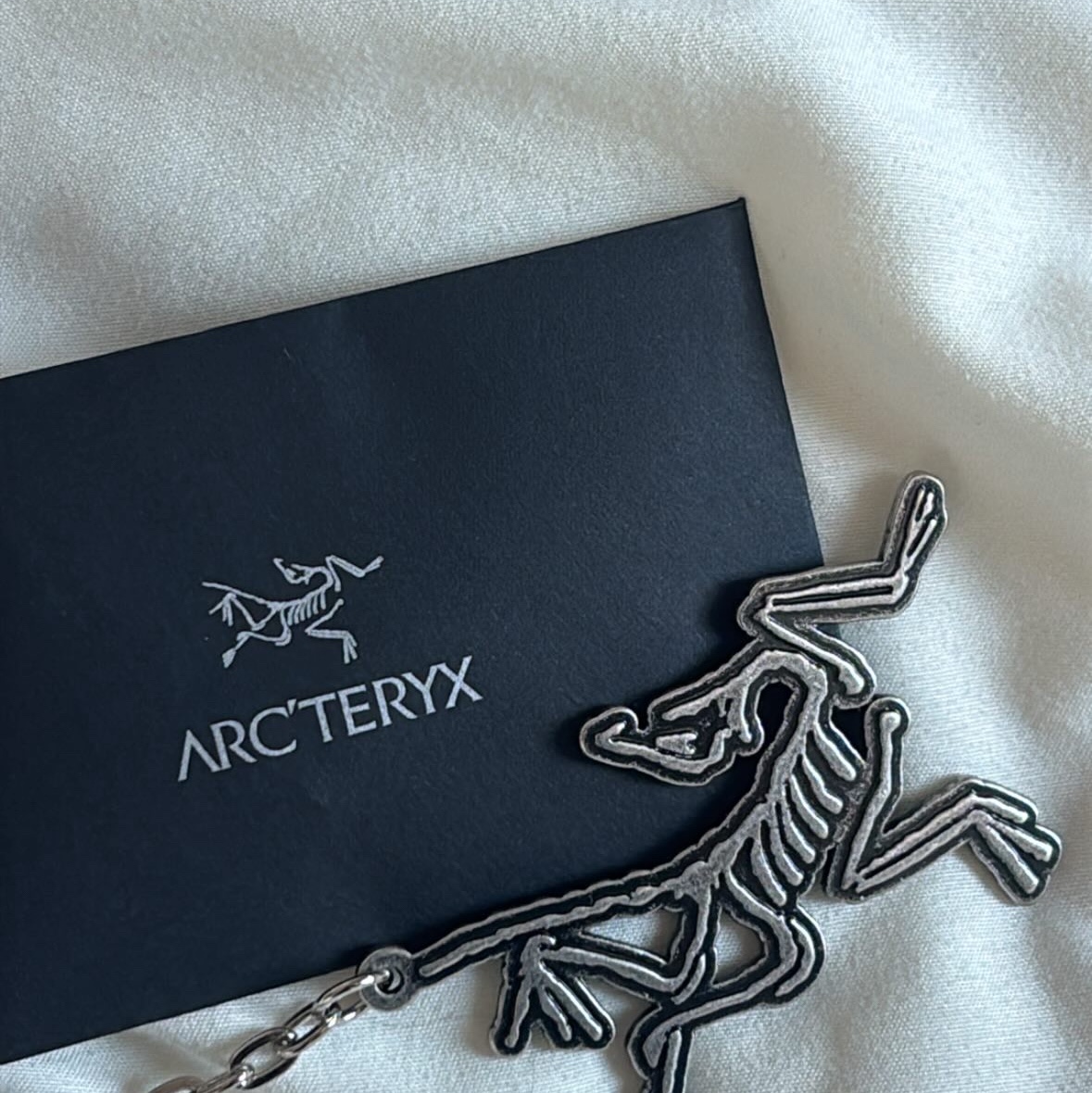 Arc'teryx Keyring Metal 착용 스타일