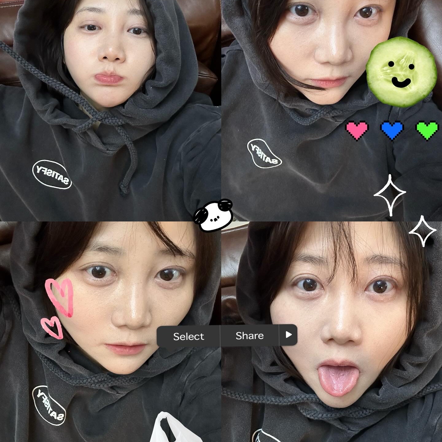 Satisfy Softcell Hoodie Aged Black 착용 스타일 - 2