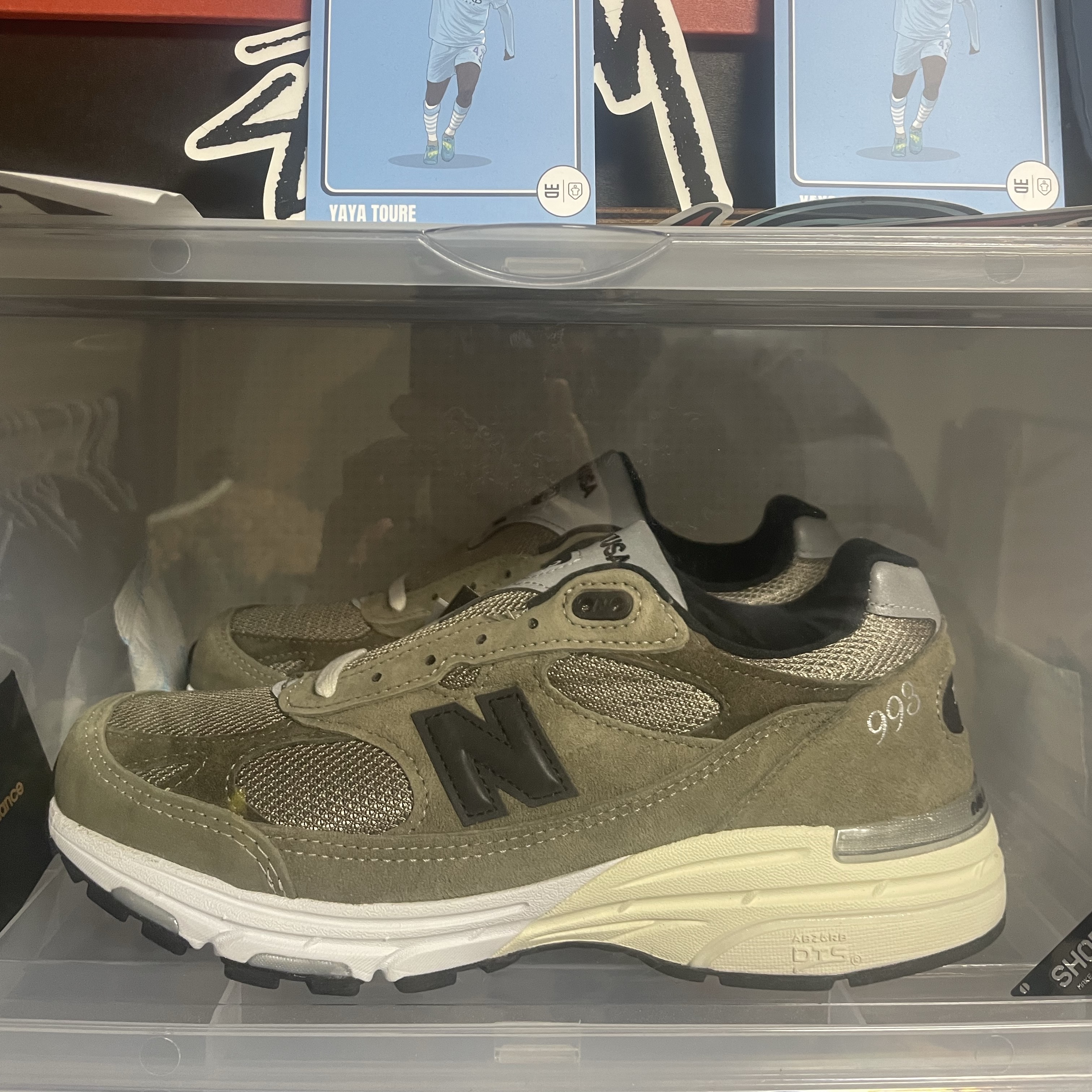 New Balance x JJJJound 993 Made in USA Mushroom White 착용 스타일
